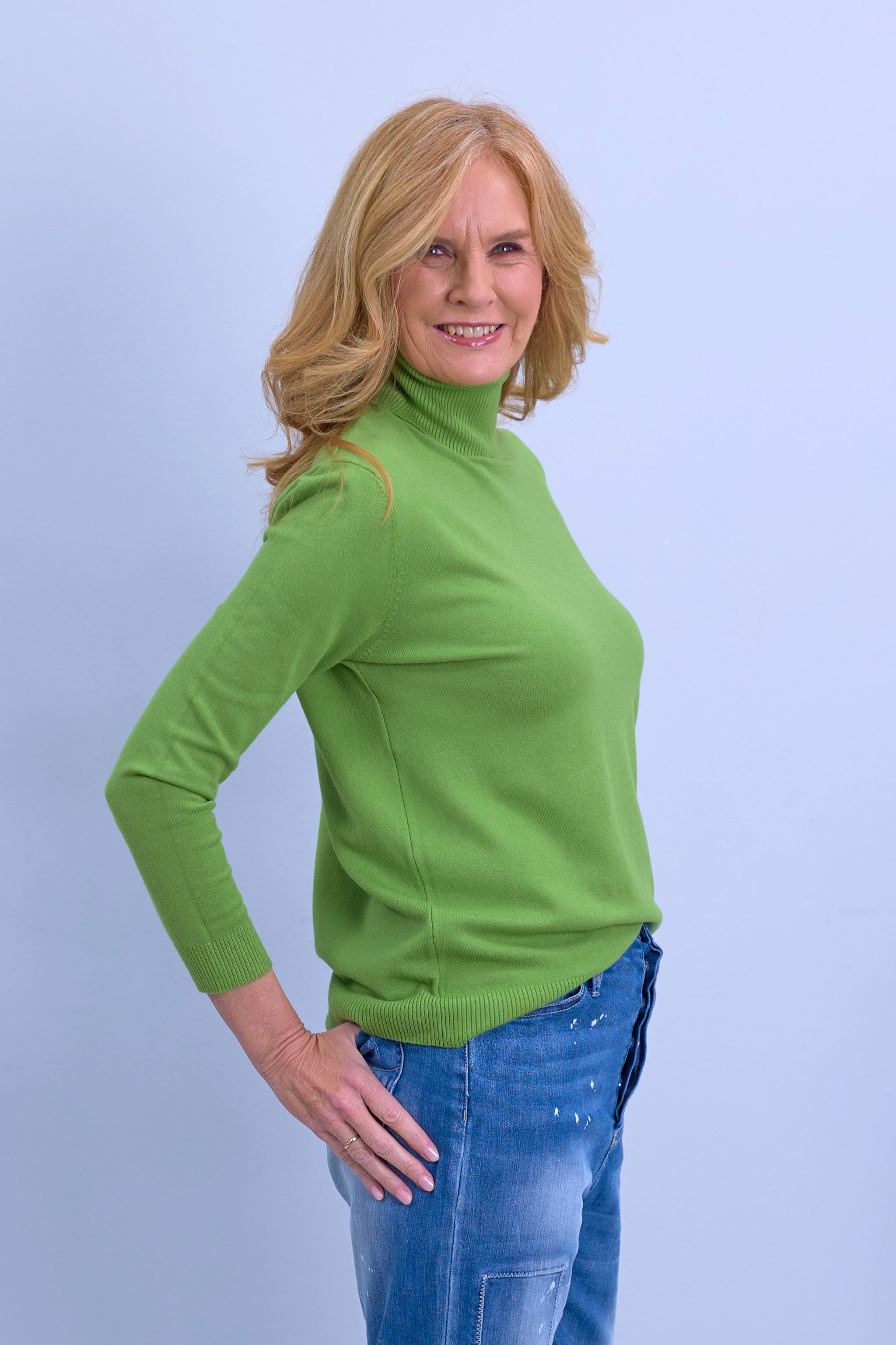 Rollkragen Pullover "Senora", grün