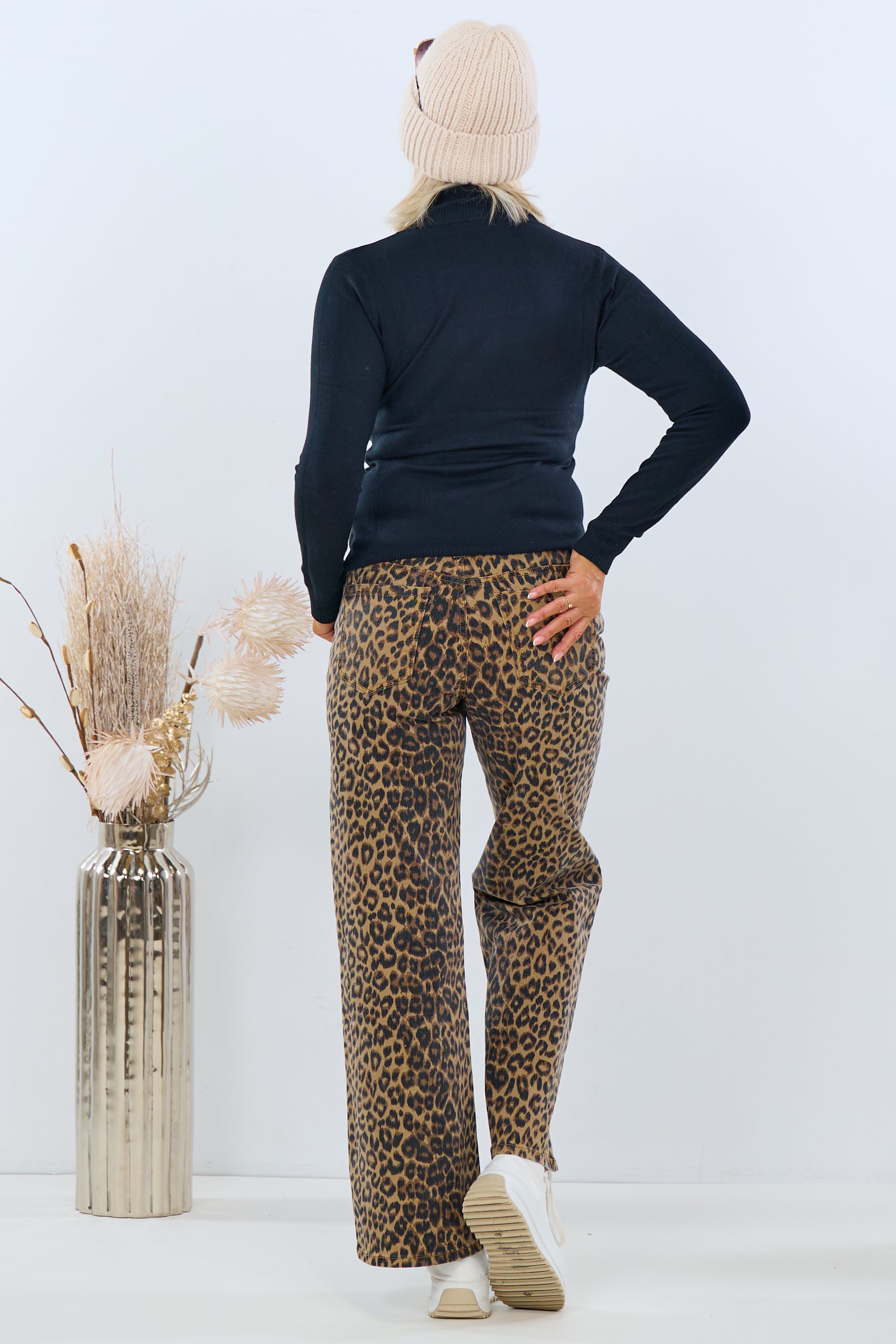 Leo-Jeanshose, leo braun-taupe-camel von Trends & Lifestyle