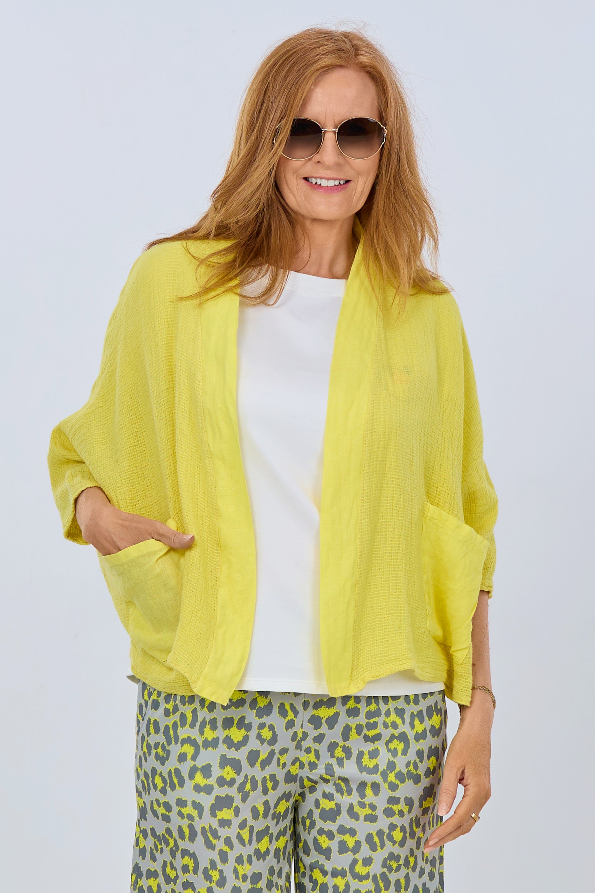 Kimono Jacke, gelb von Trends & Lifestyle Deutschland GmbH