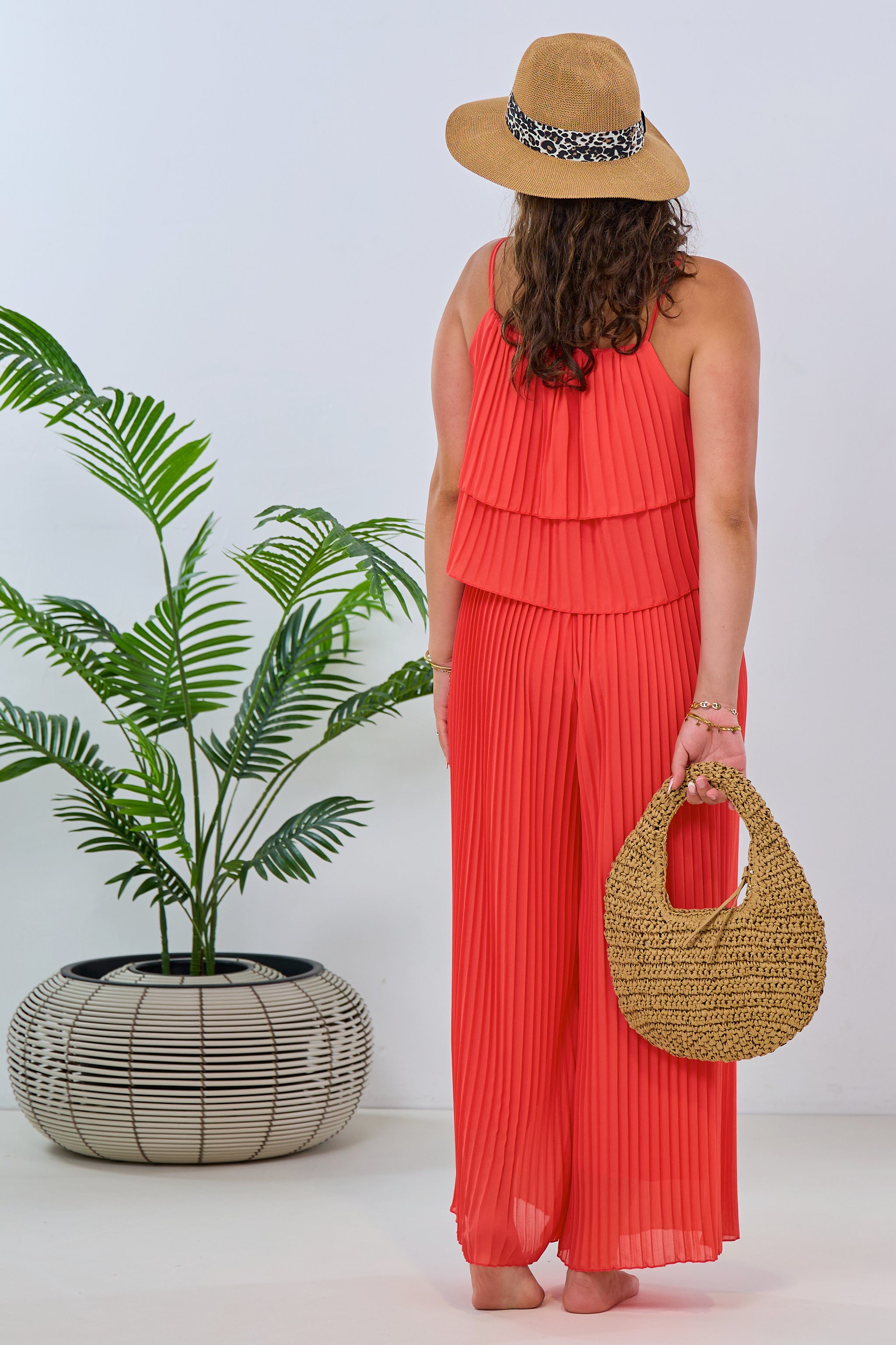 Plissée-Jumpsuit, koralle von Trends & Lifestyle Deutschland GmbH