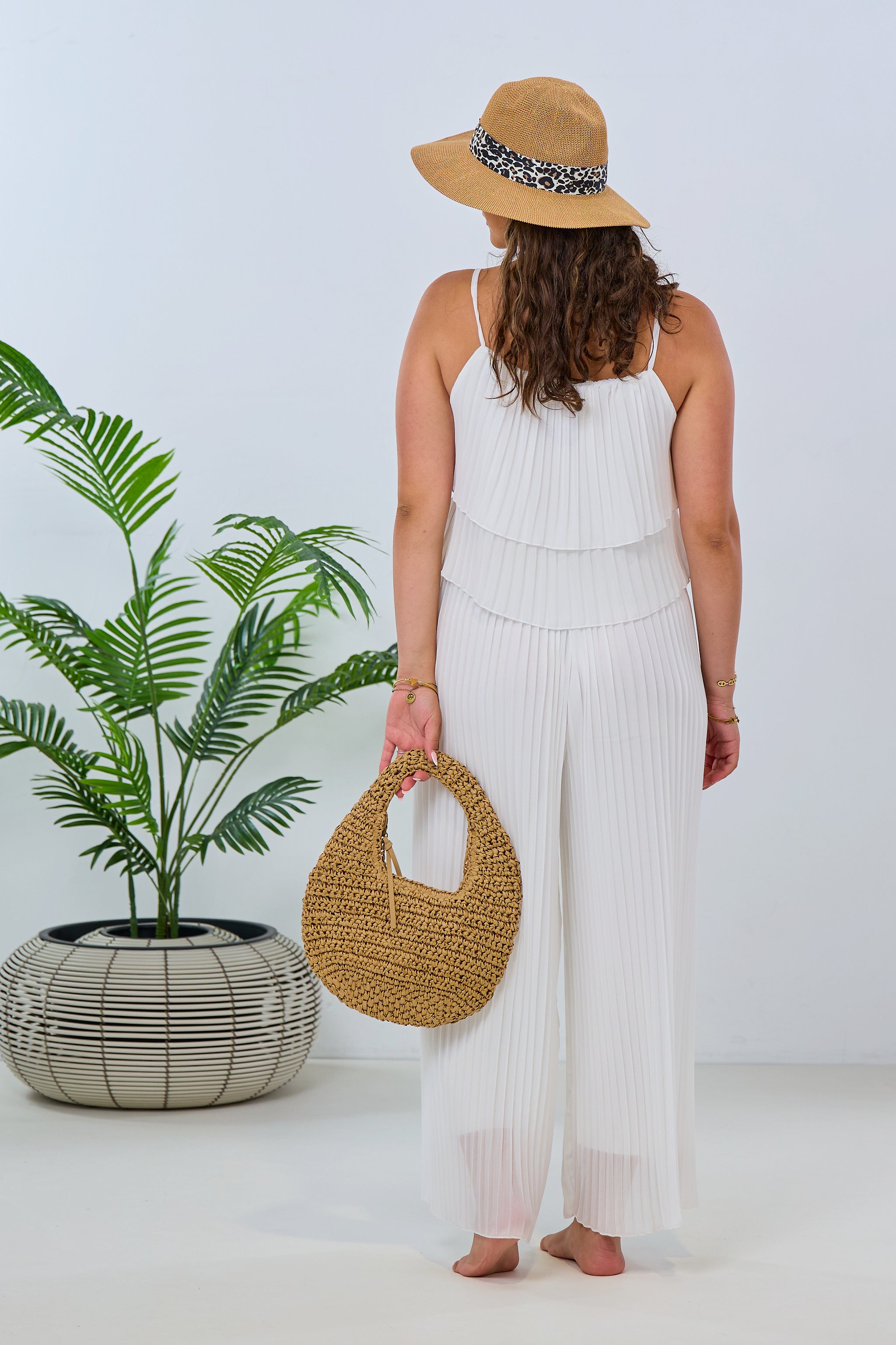 Plissée-Jumpsuit, ecru von Trends & Lifestyle Deutschland GmbH