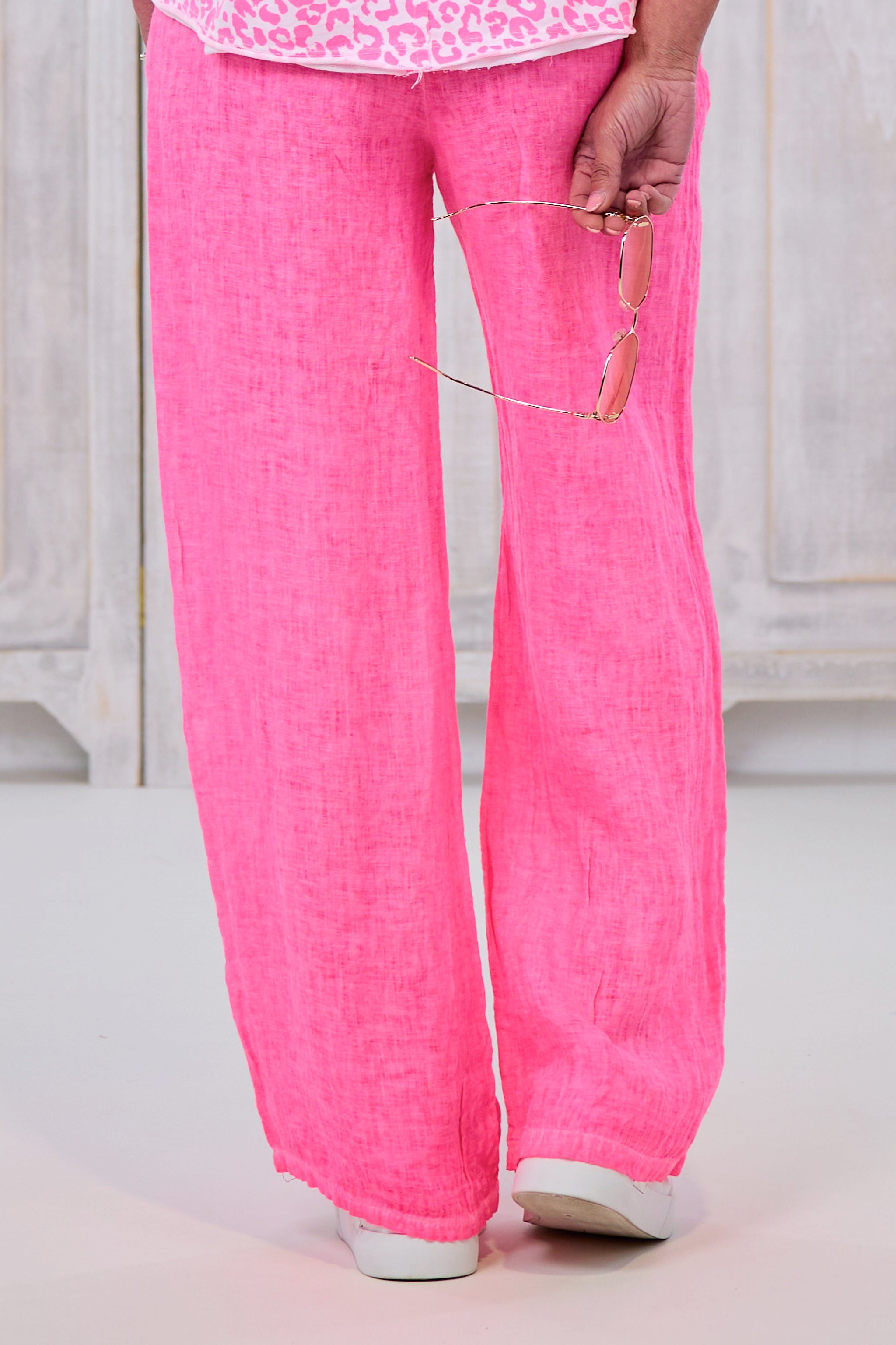 Leinenhose, neon pink von Trends & Lifestyle Deutschland GmbH