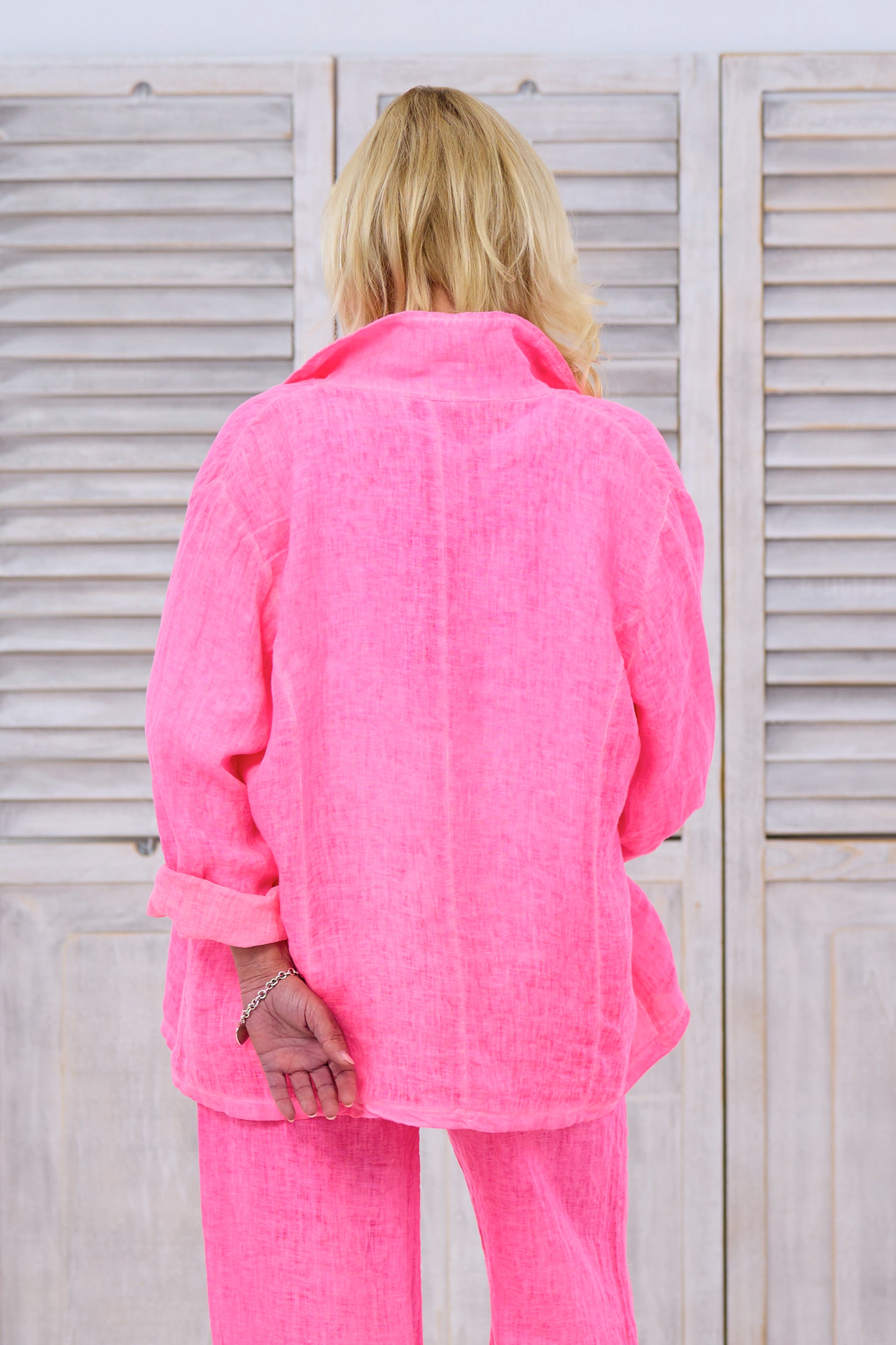 Leinenblazer, neon pink von Trends & Lifestyle Deutschland GmbH