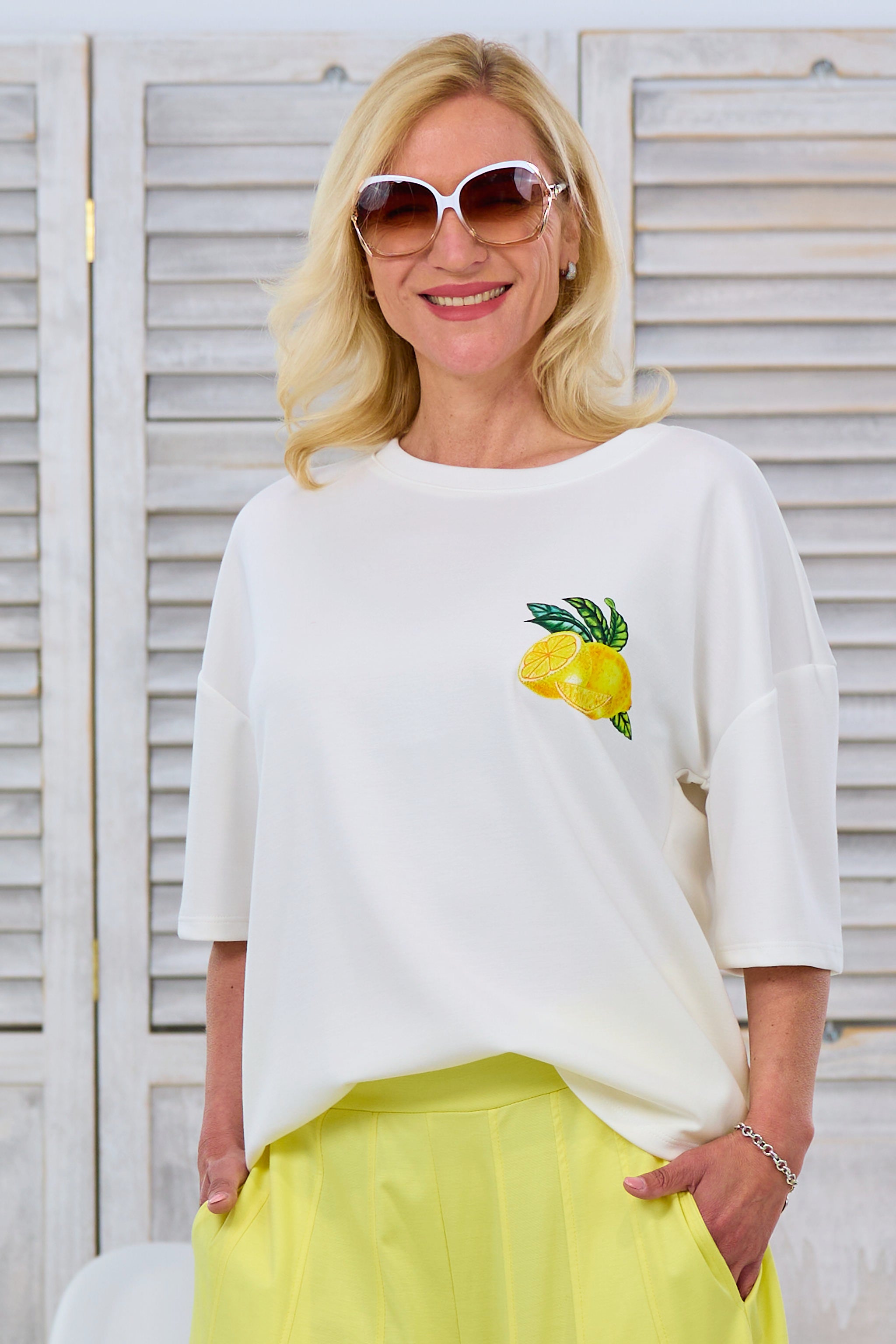 Shirt LEMONS, ecru-gelb von Trends & Lifestyle Deutschland GmbH