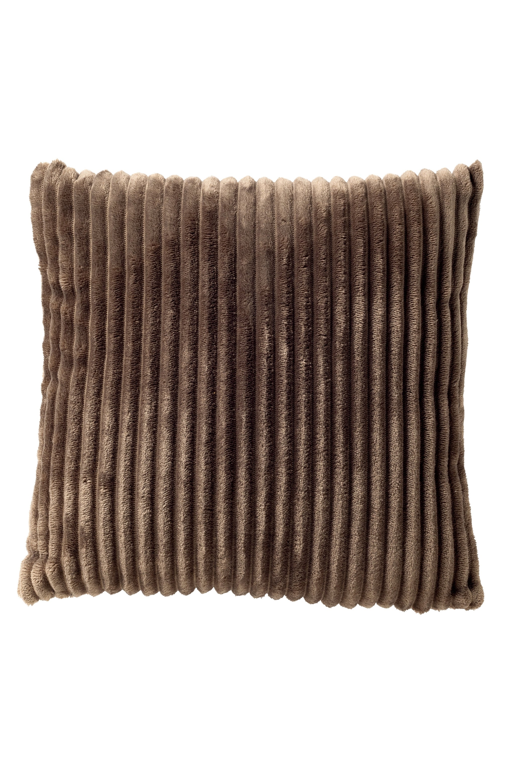 Kissen in gerippter Samt-Optik, braun von Trends & Lifestyle Deutschland GmbH