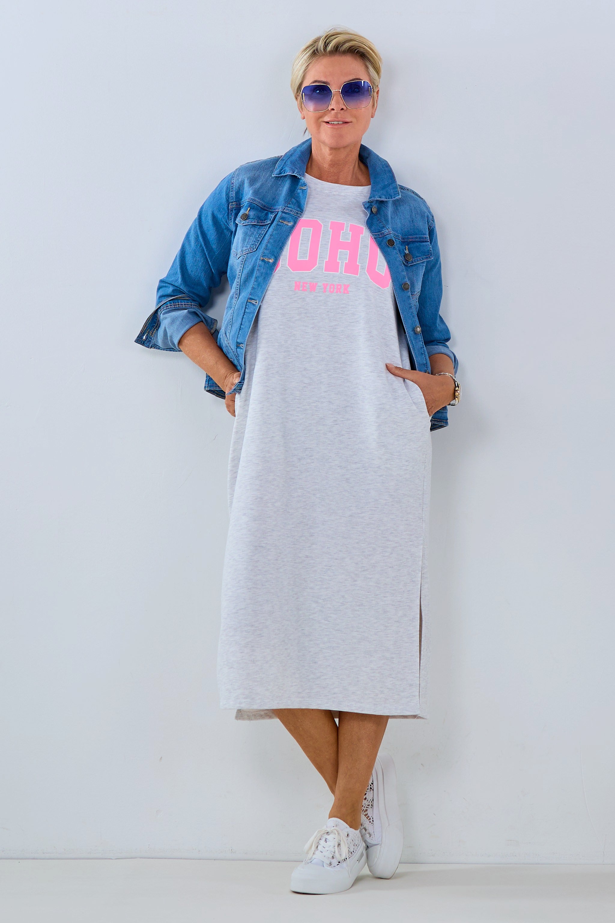 langes Sweatkleid SOHO, grau von Trends & Lifestyle Deutschland GmbH