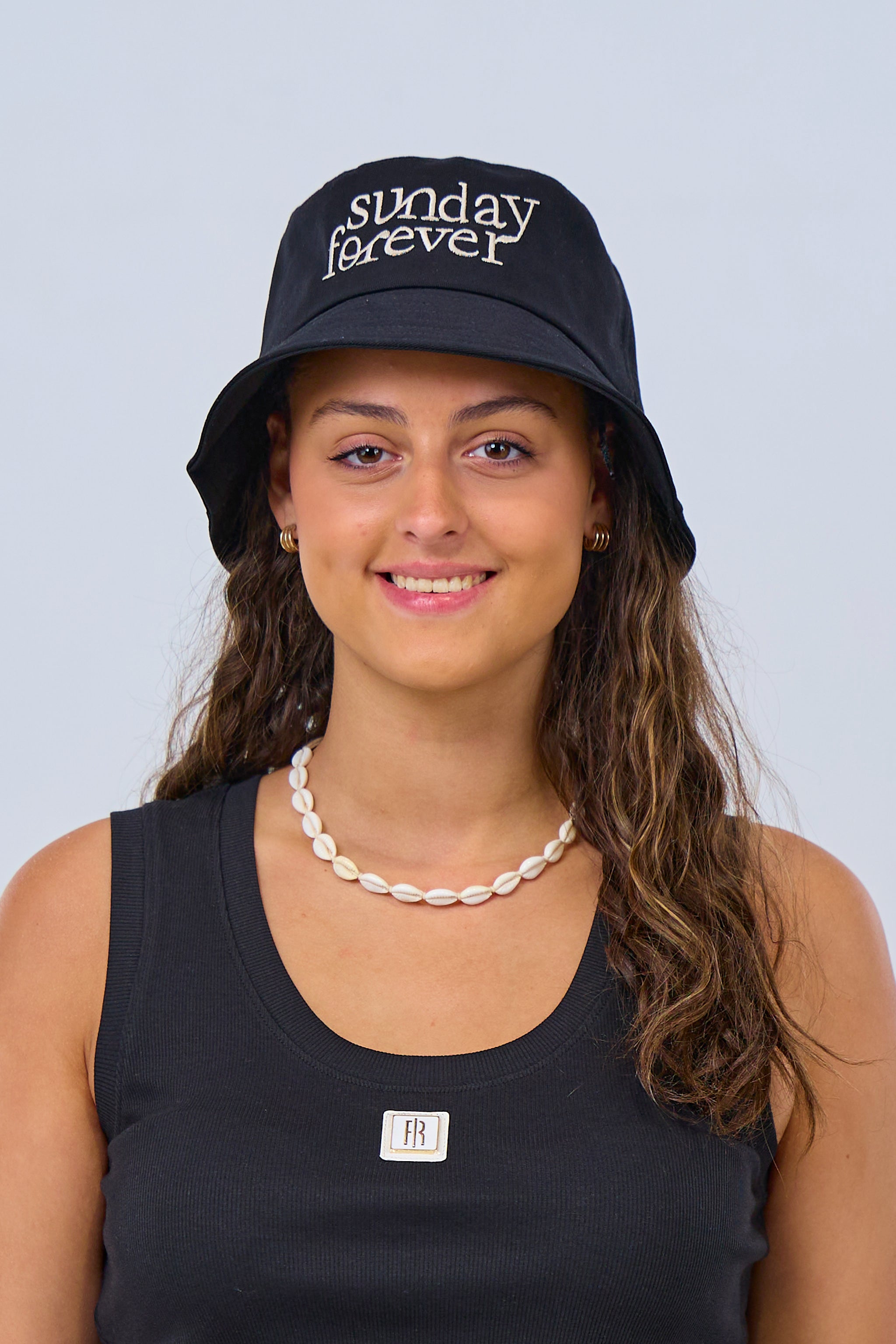 Bucket Hat sunday forever, schwarz von Trends & Lifestyle Deutschland GmbH