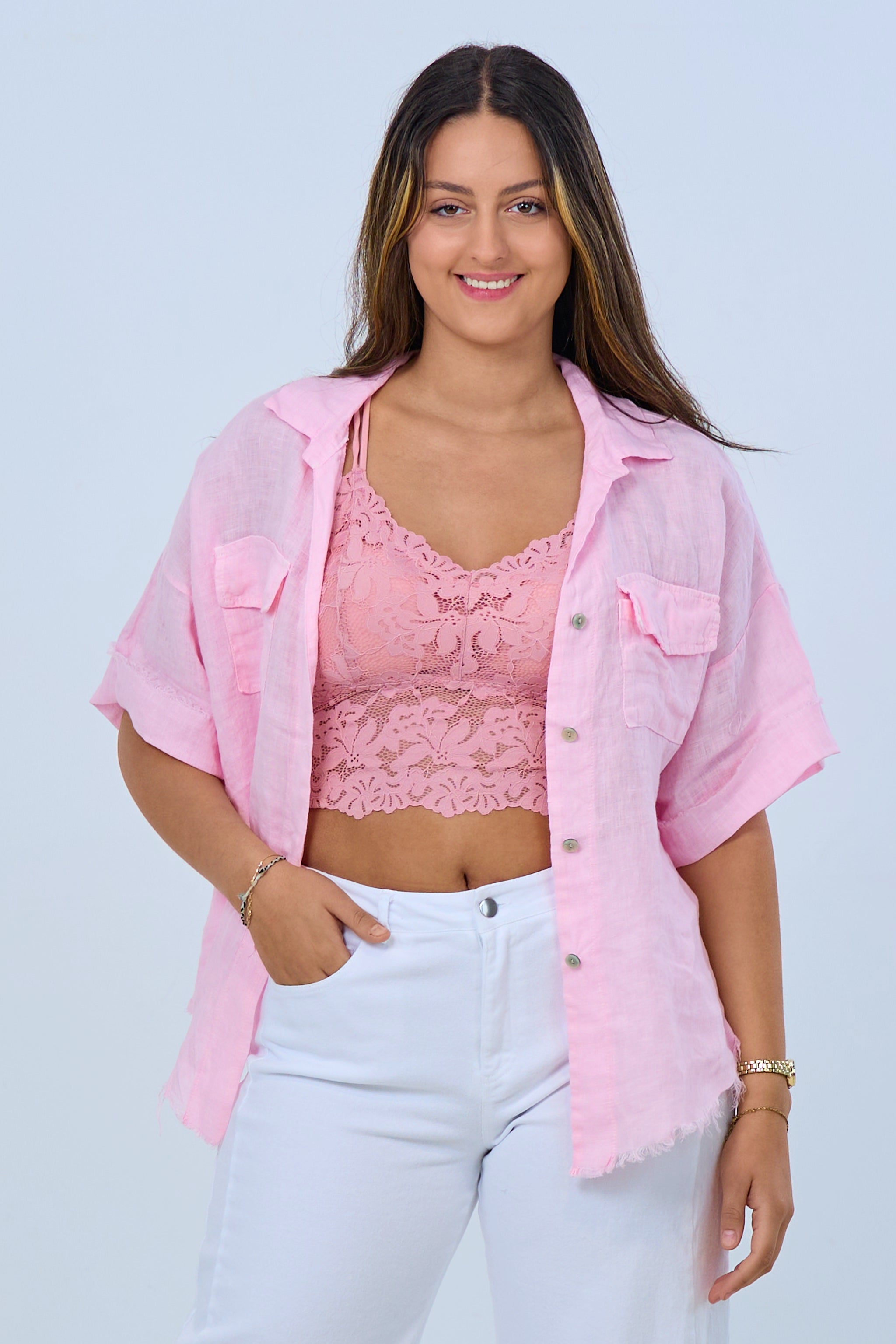 Top bustier, dusky pink