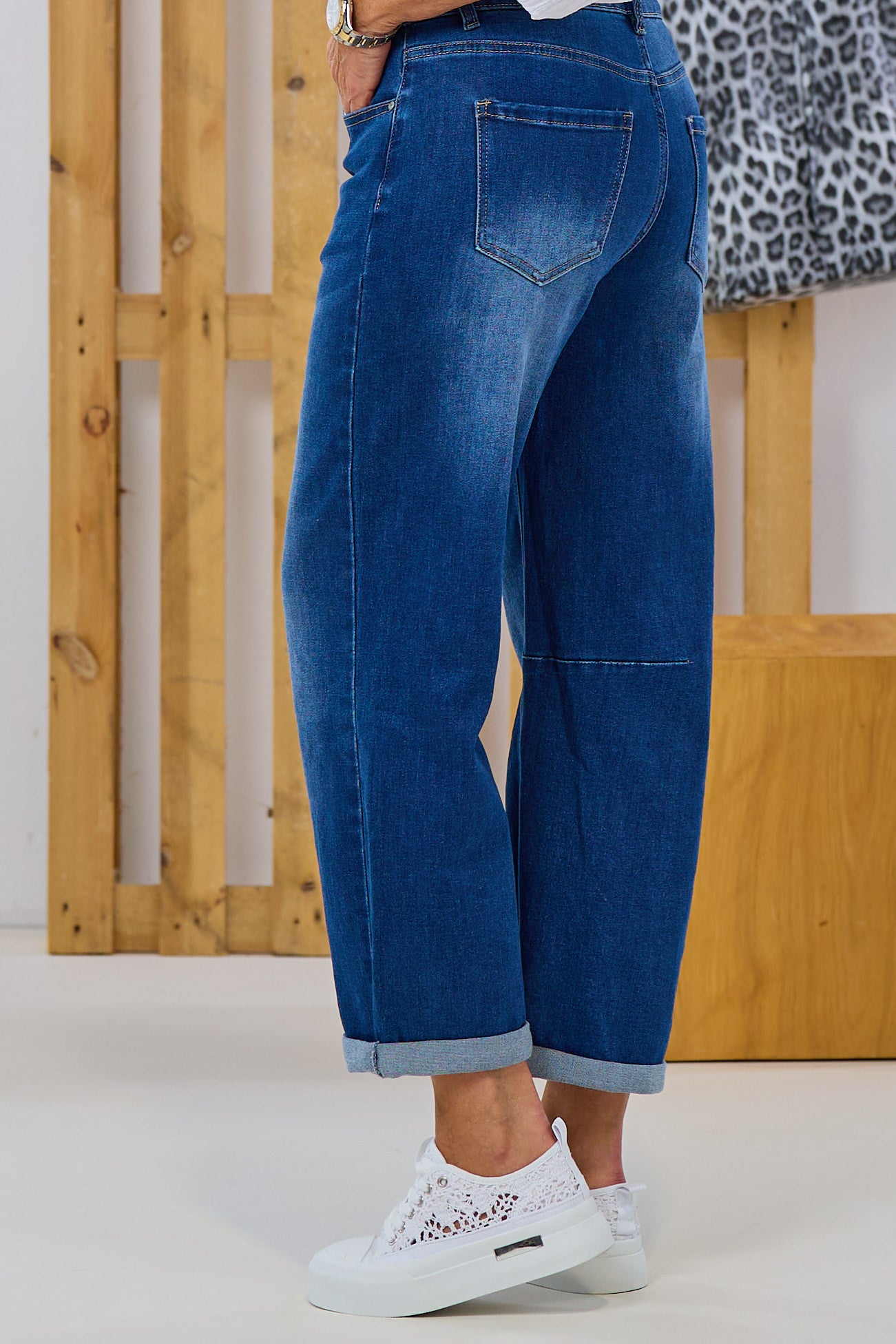 Jeans im leichten Balloon-Style, denim