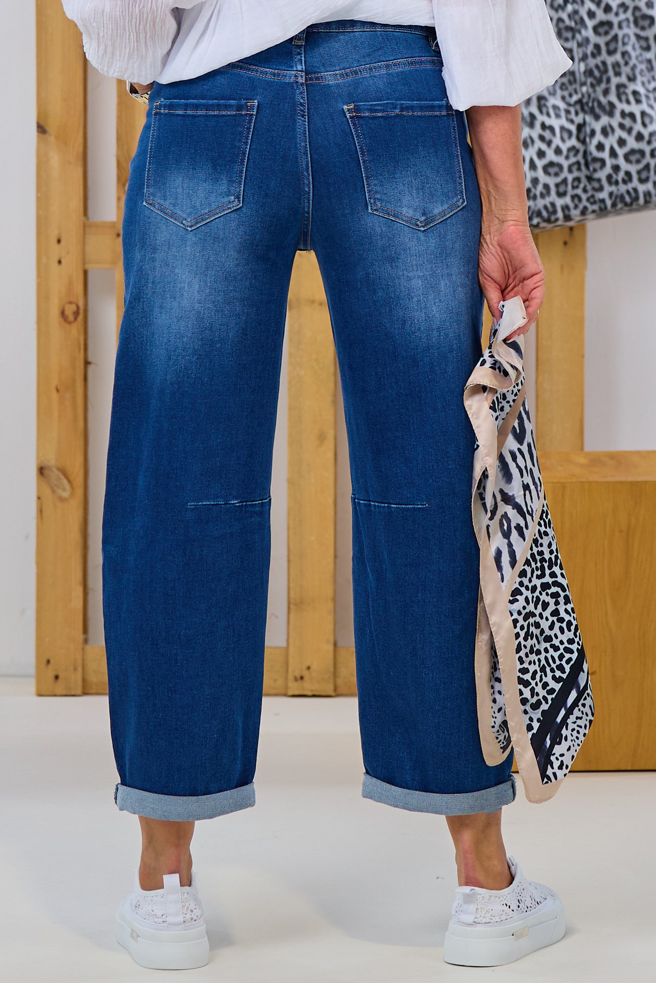 Jeans im leichten Balloon-Style, denim