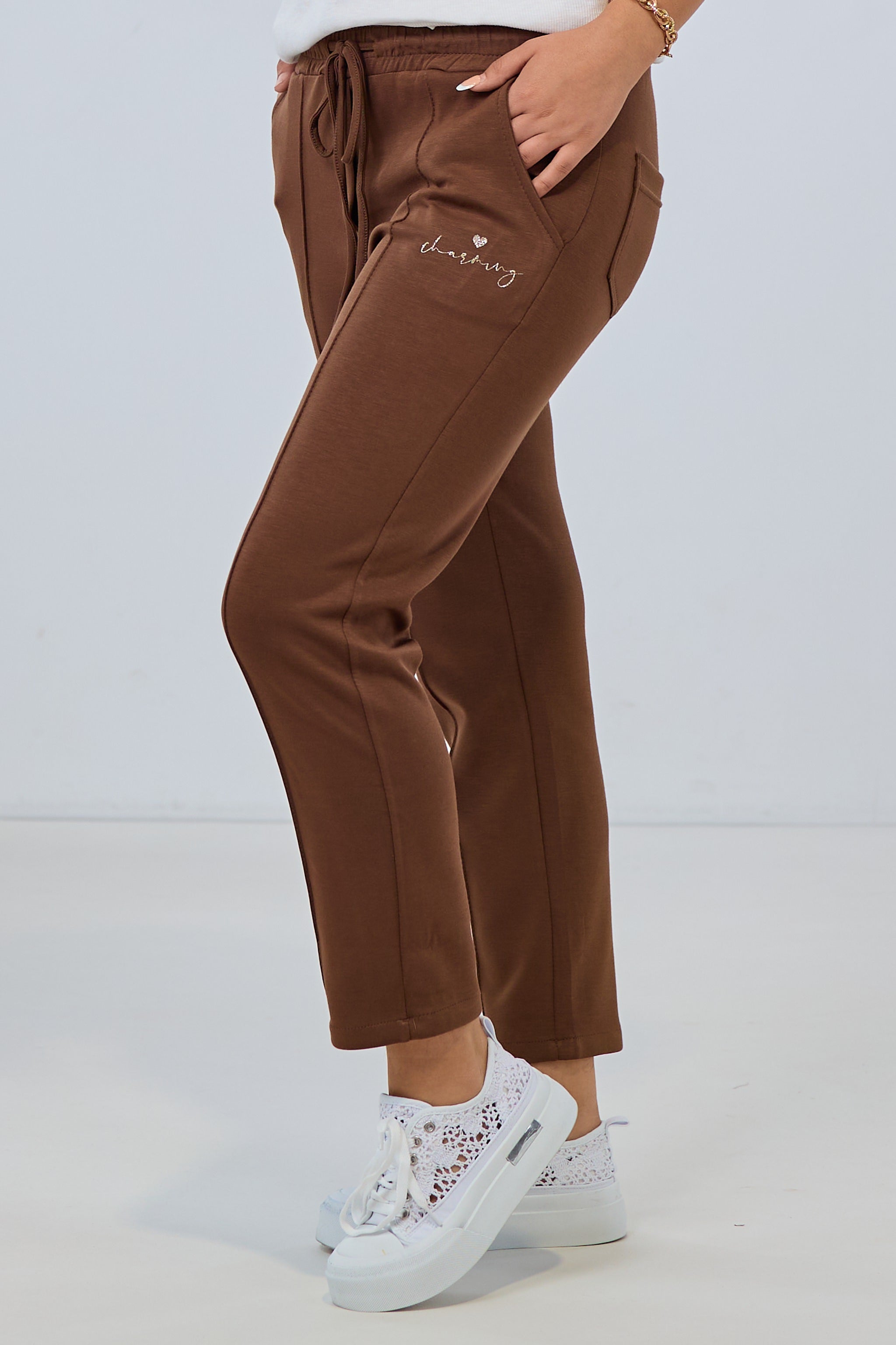 Cozy Hose mit Biese und kleinem Herz, zwei Varianten