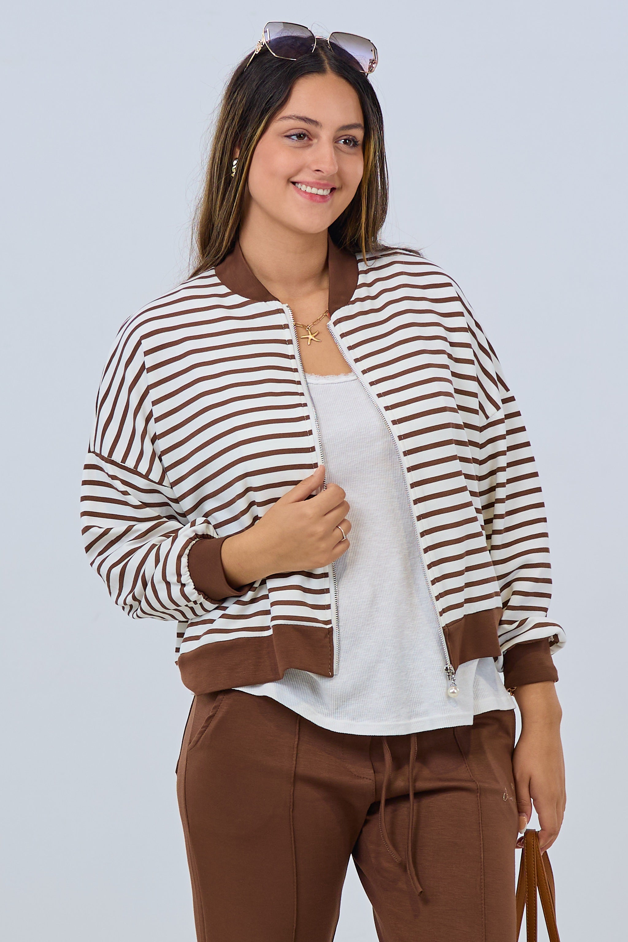 Weicher Blouson mit Reißverschluss, zwei Varianten