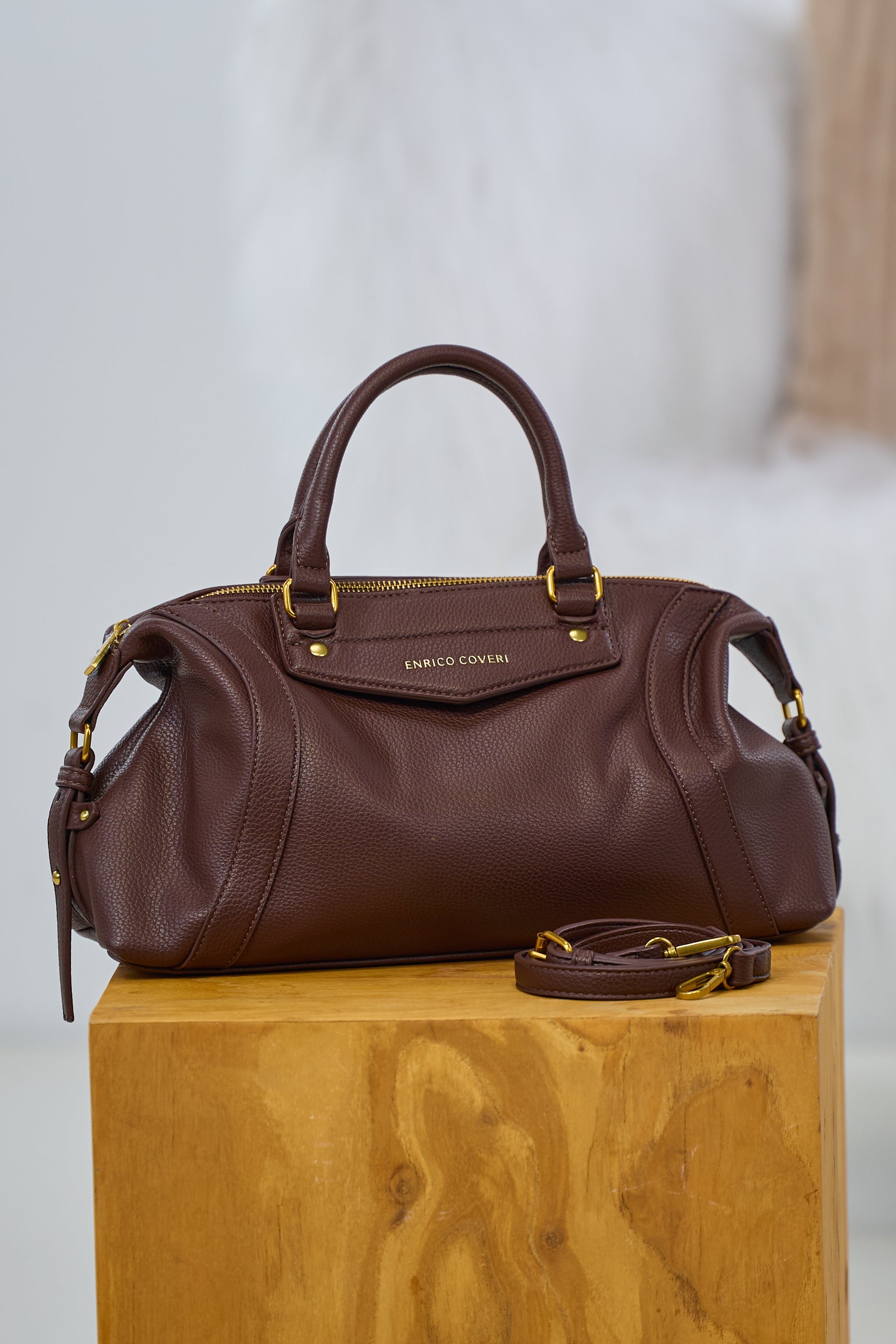 Henkeltasche, dunkelbraun