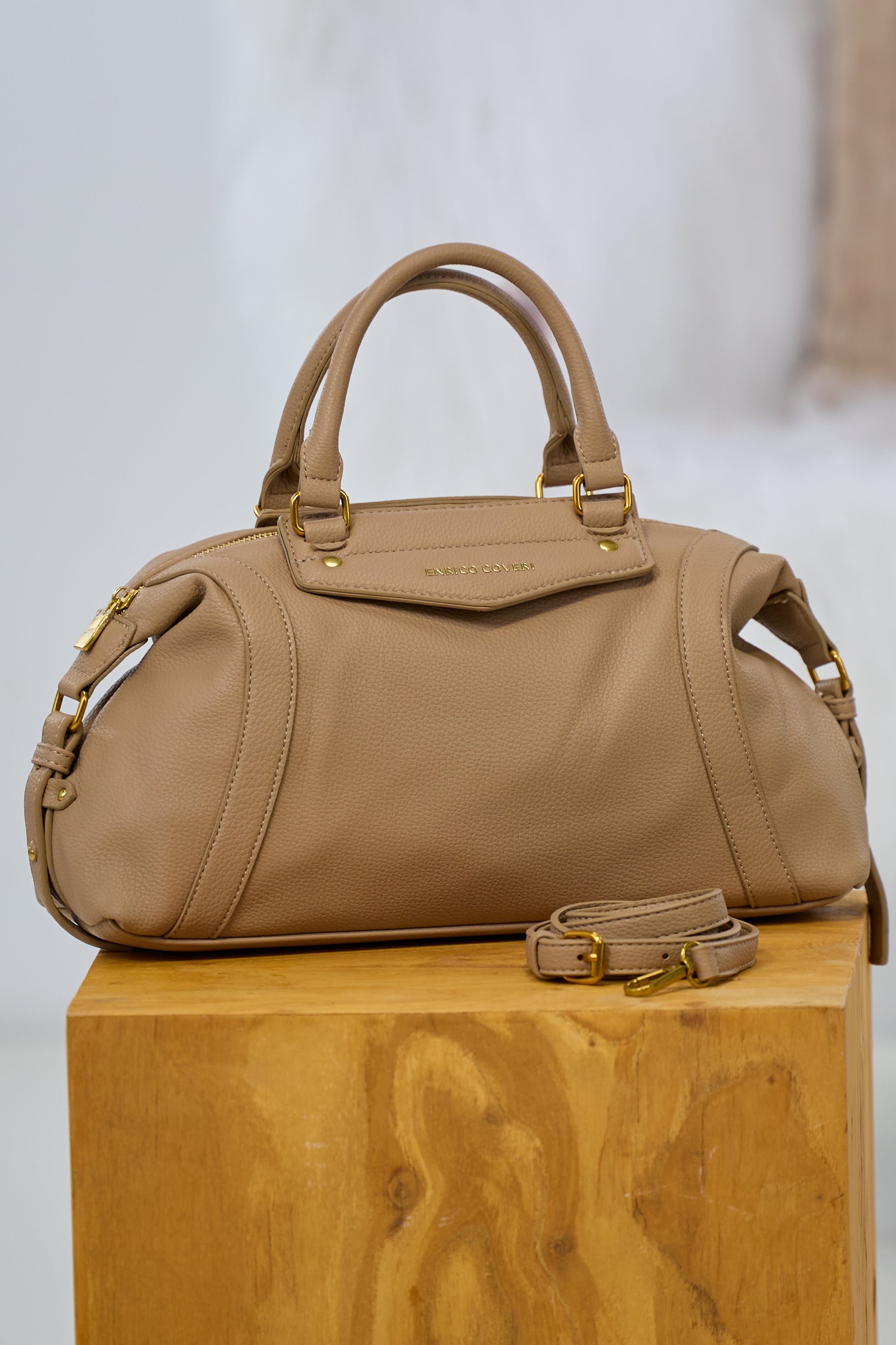 Henkeltasche, beige