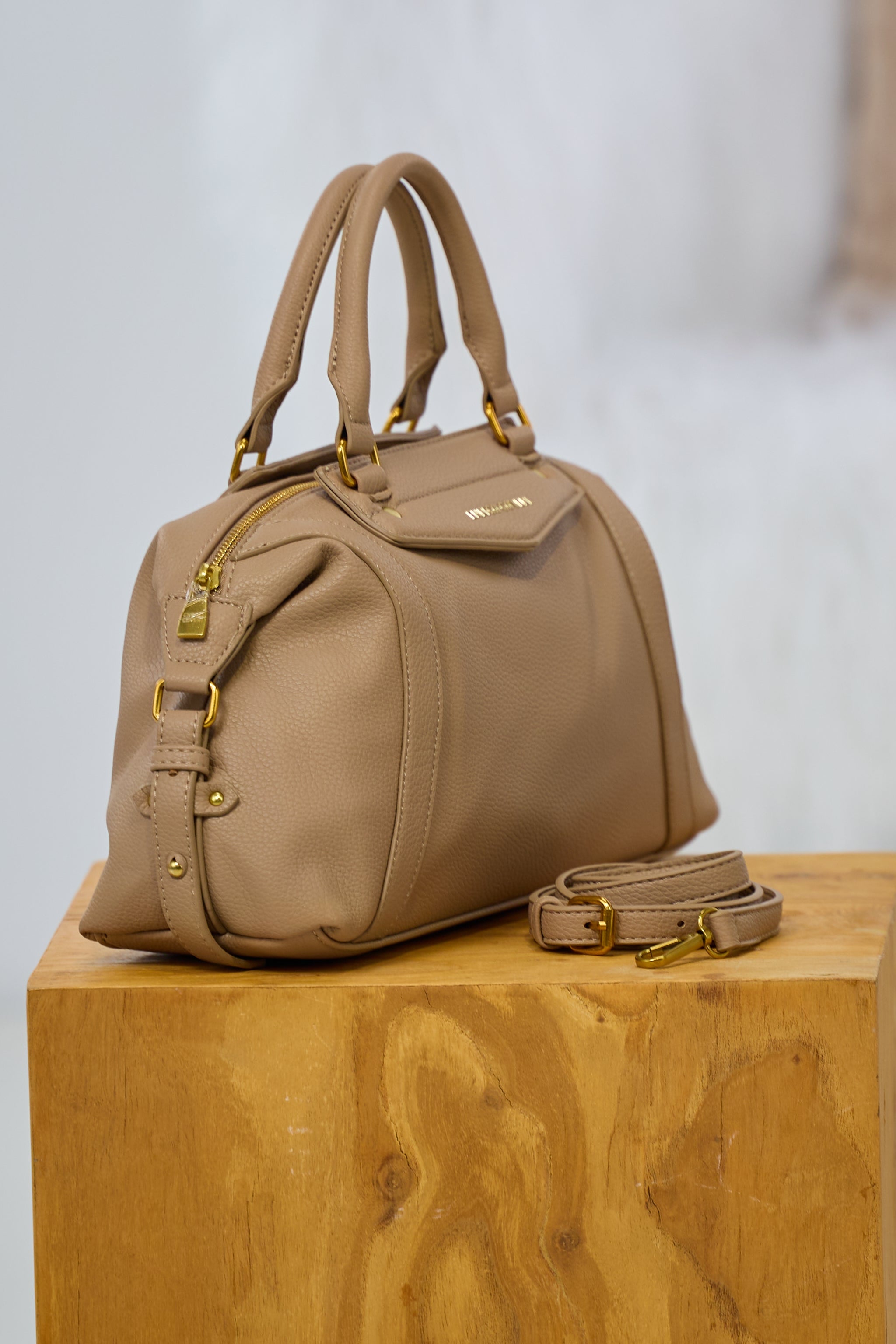 Henkeltasche, beige