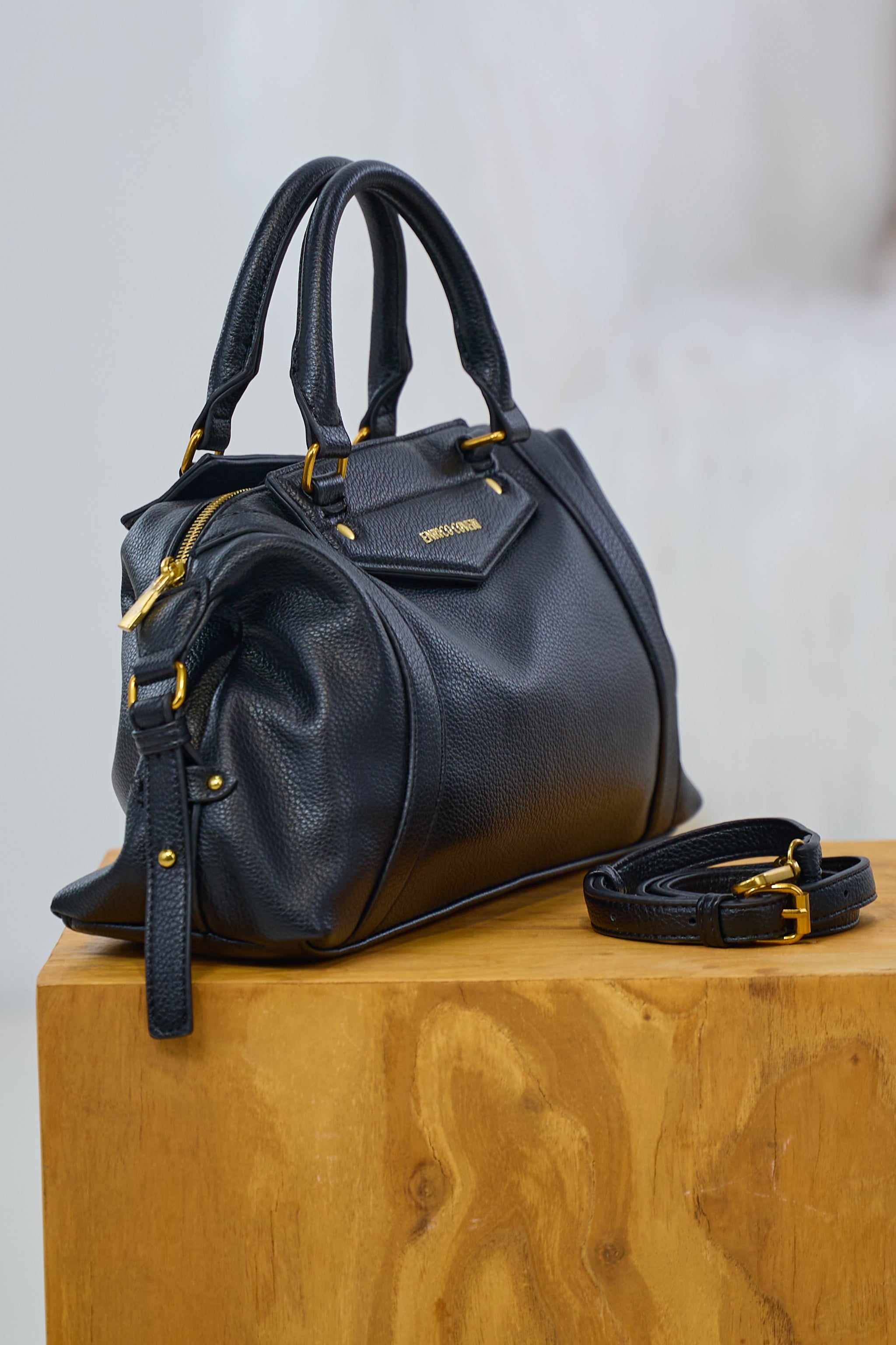 Henkeltasche, schwarz