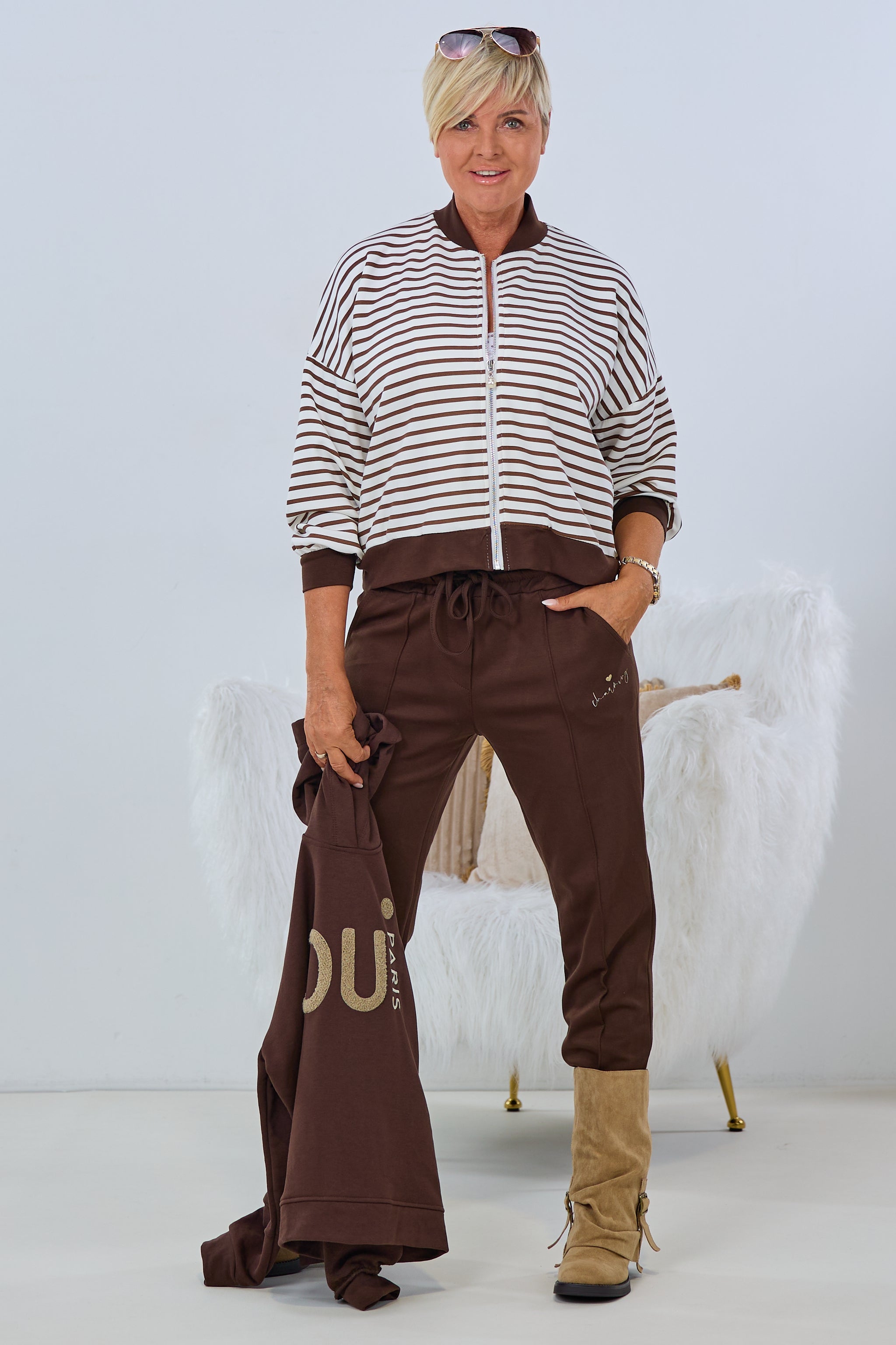 Weicher Blouson mit Reißverschluss, zwei Varianten