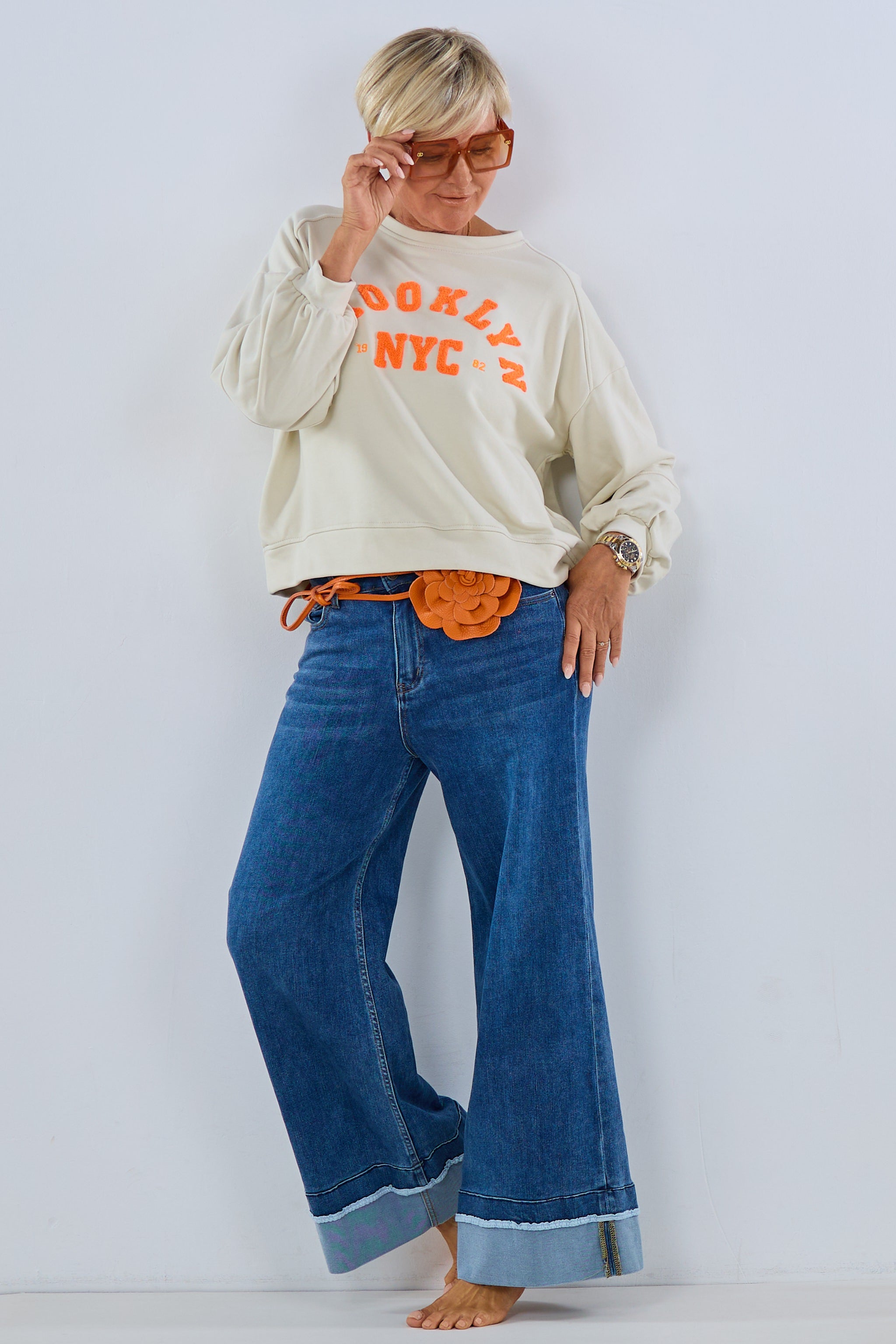 Sweaty BROOKLYN, beige-orange