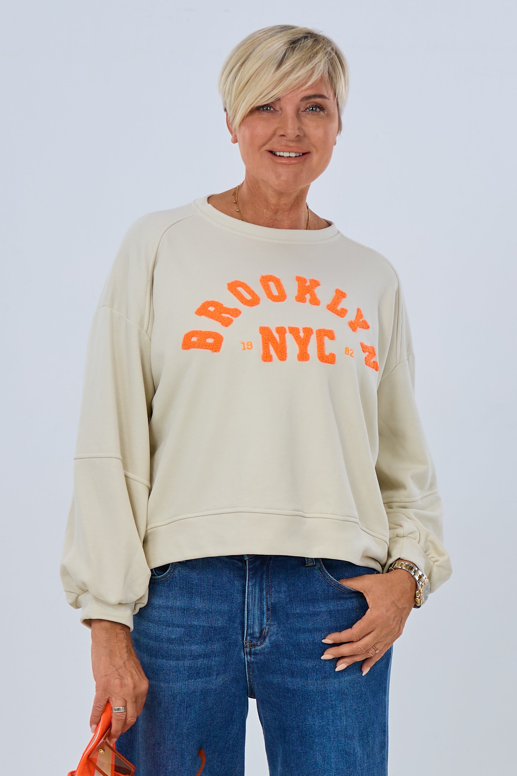 Sweaty BROOKLYN, beige-orange