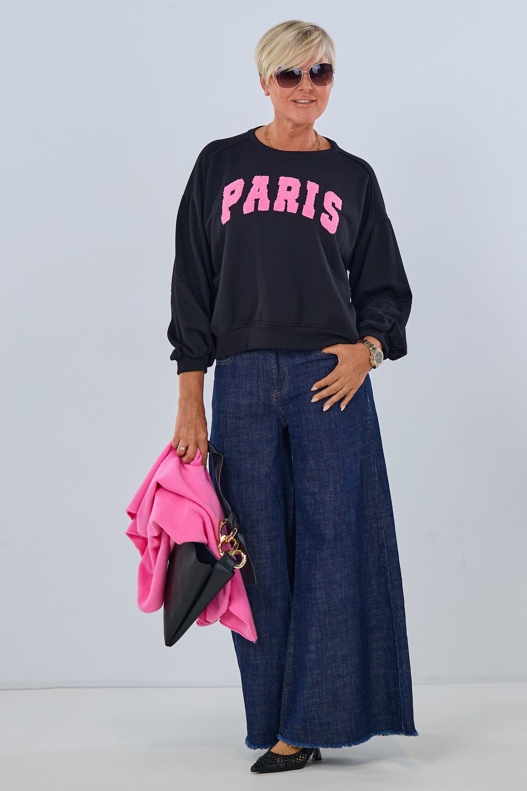 Sweaty PARIS, schwarz-pink