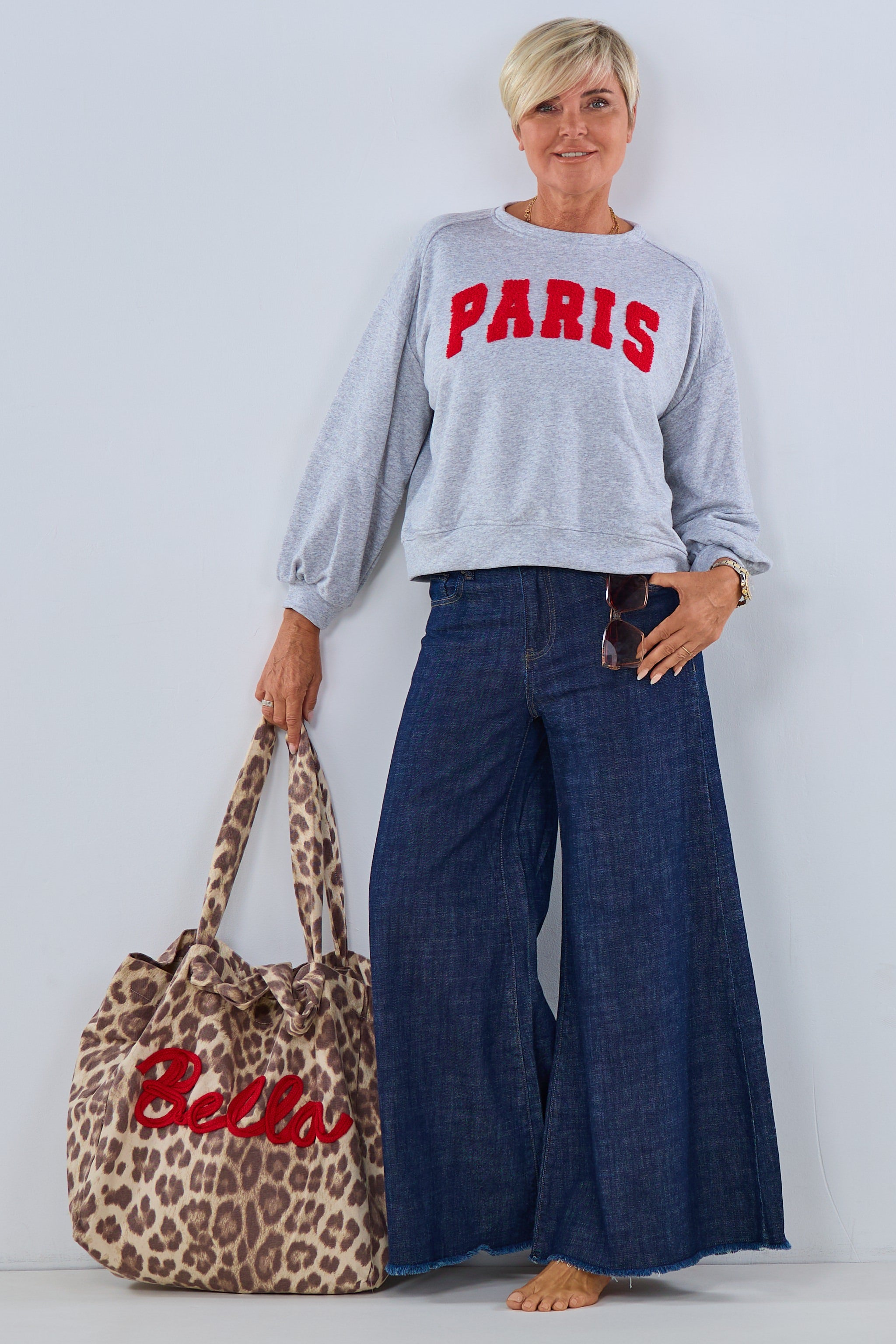 Sweaty PARIS, grau-rot