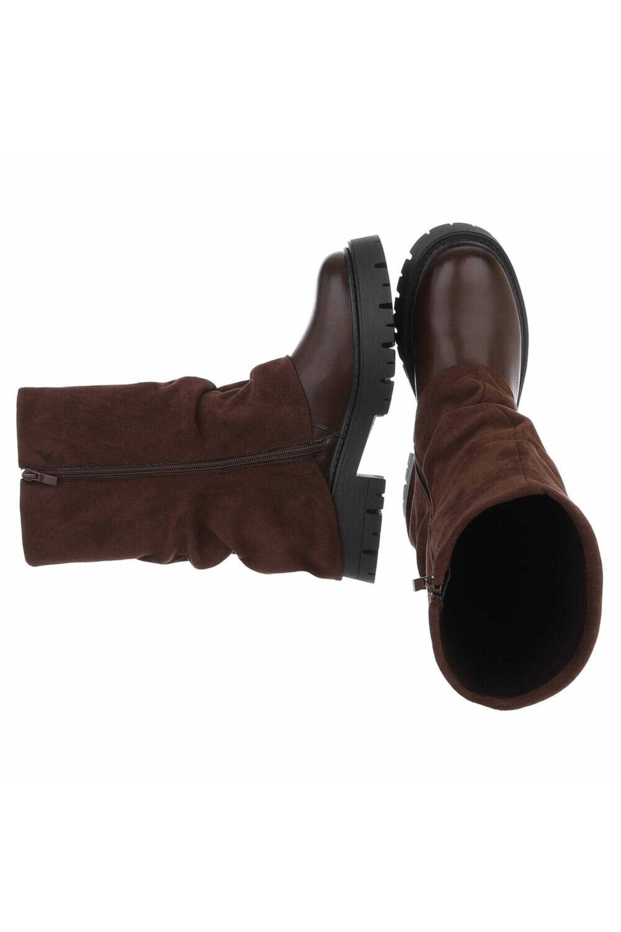 Stiefel mit Zierlasche, braun