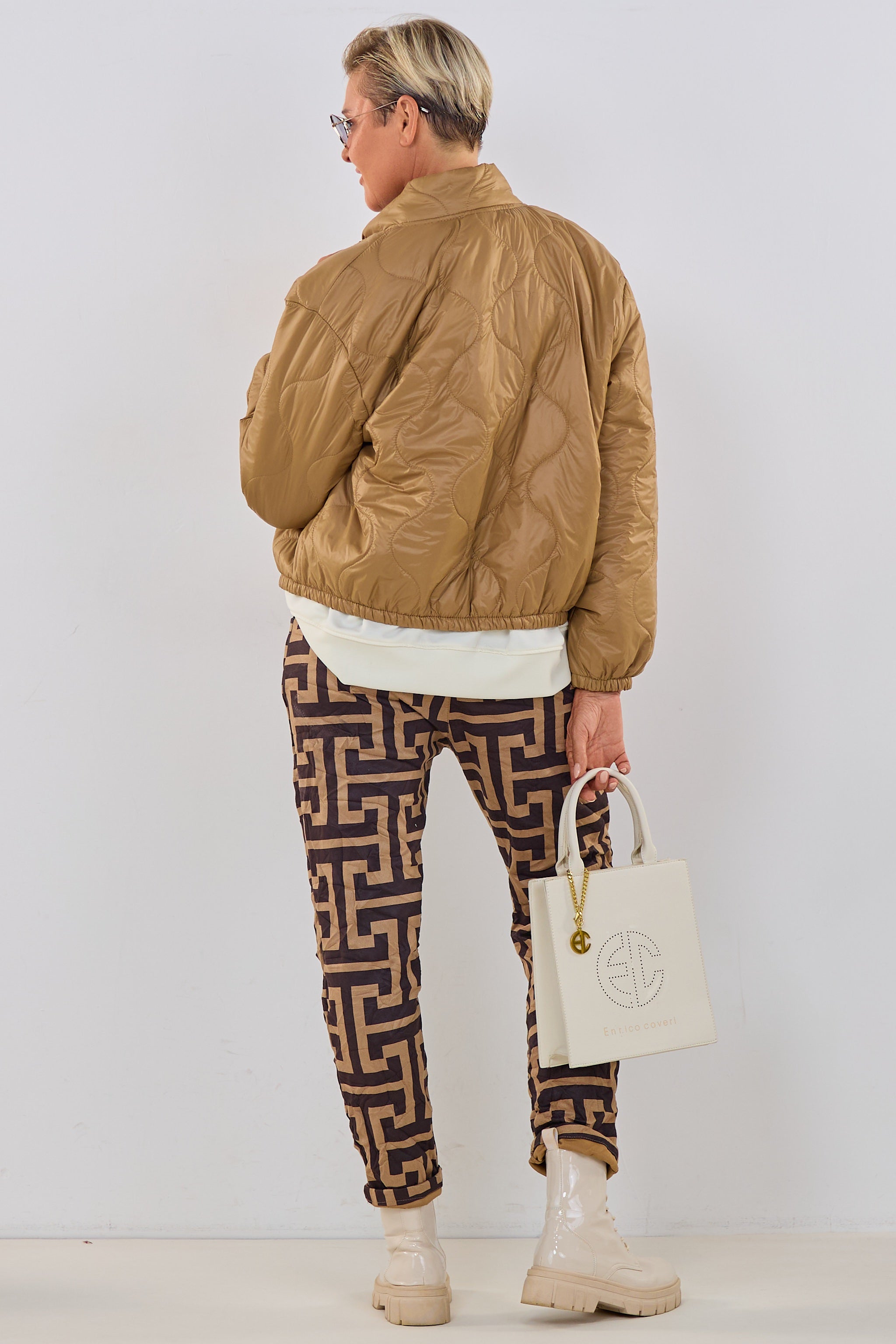 Gesteppte Bomberjacke, camel