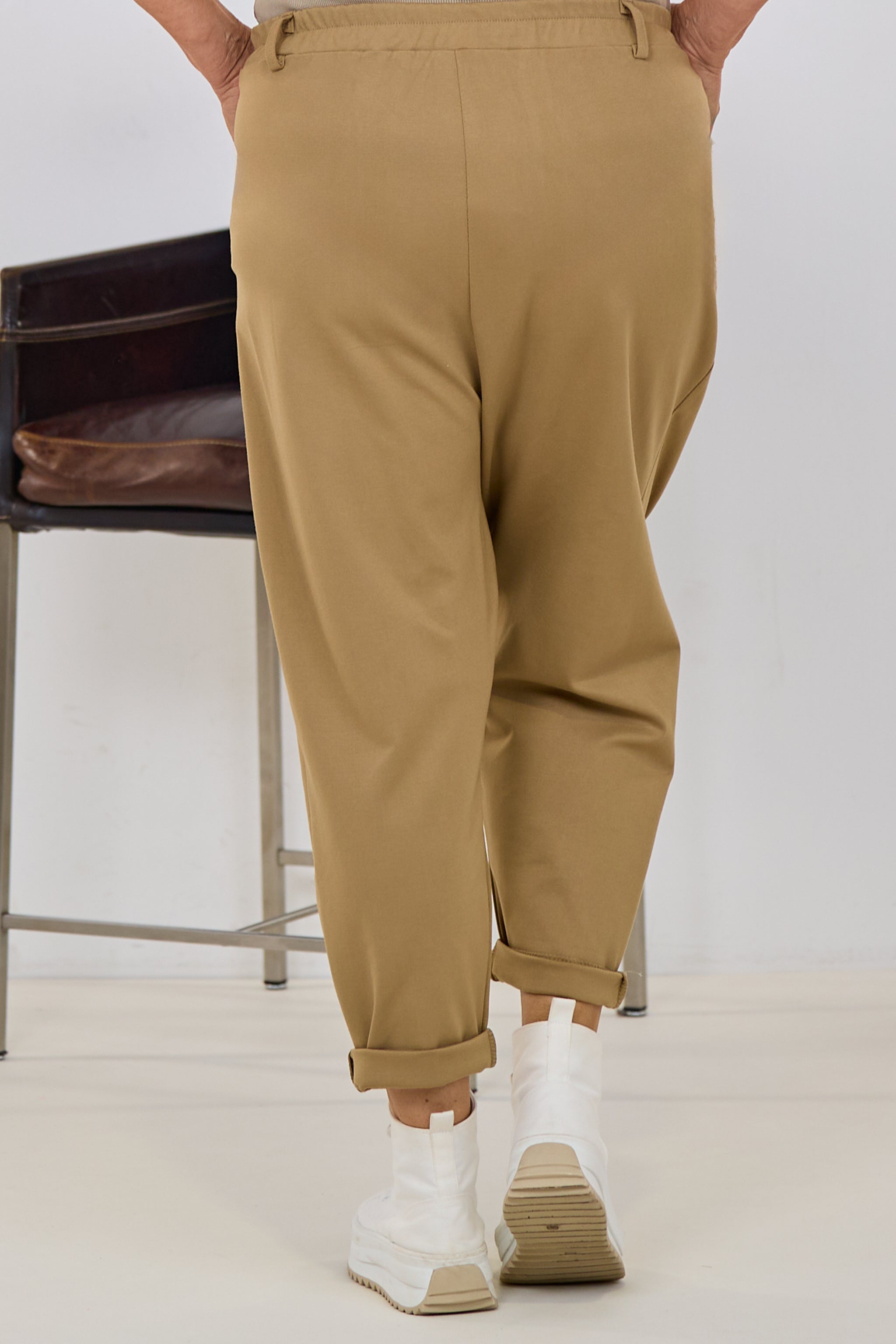 Elegante Baggy Hose, camel
