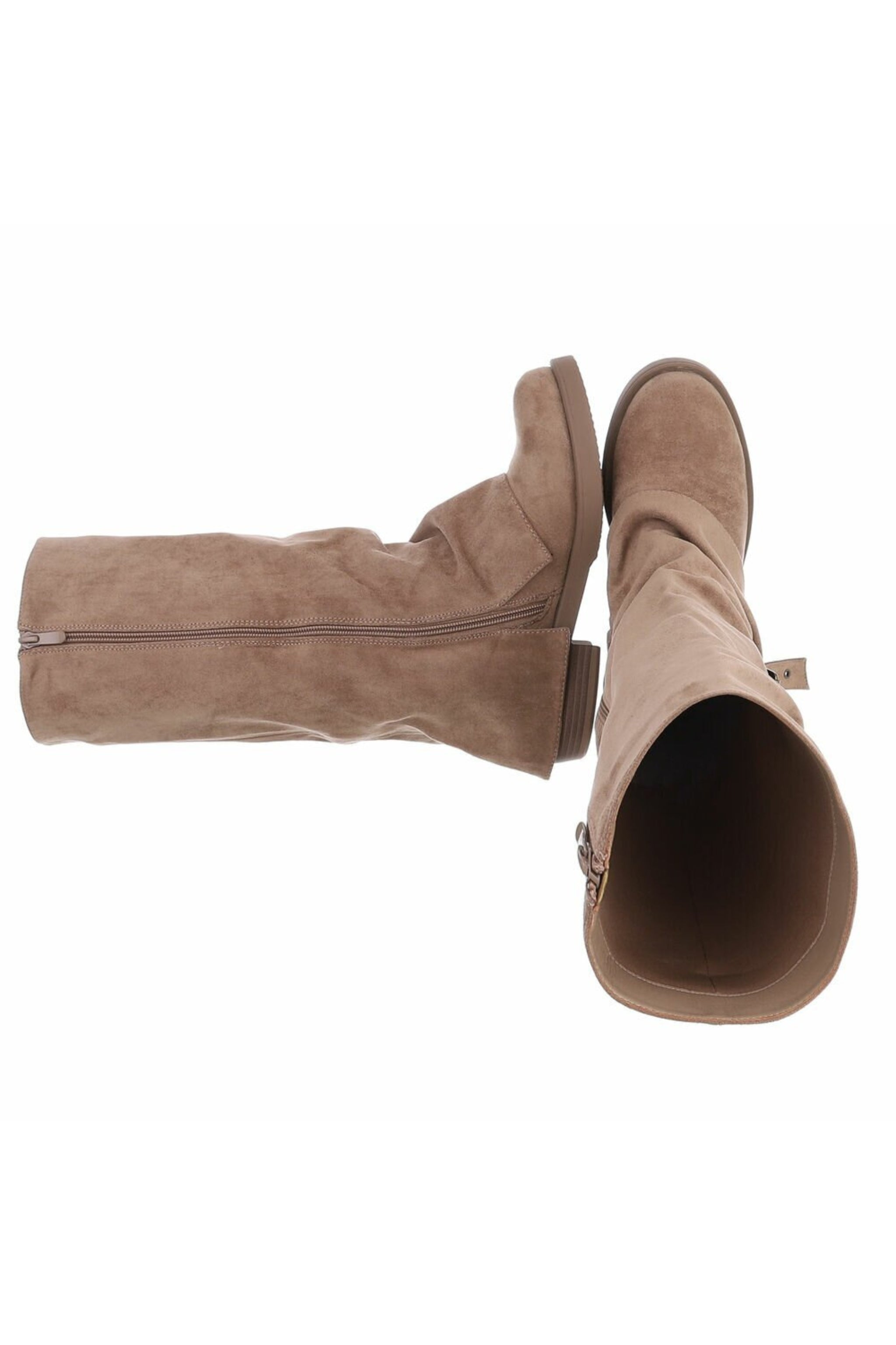 Stiefel mit Zierlasche, hellbraun