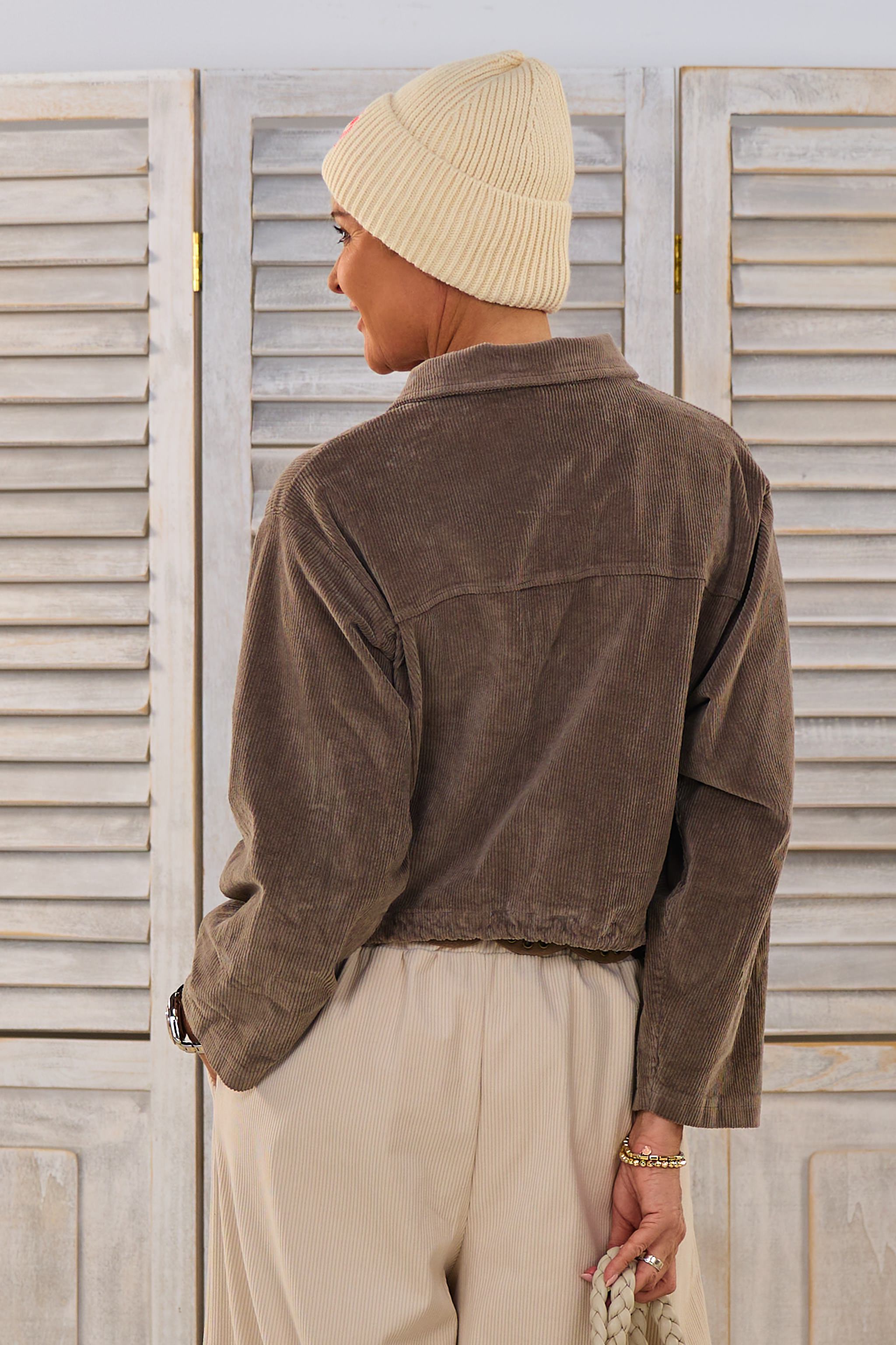 kurze Cordjacke, schlamm
