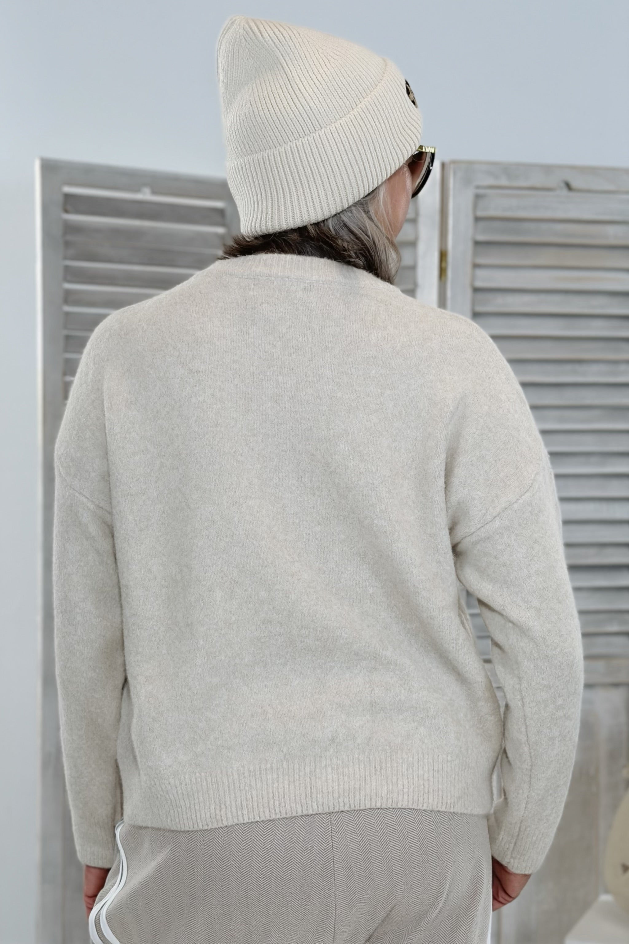Strickpulli ROCK & ROLL, beige