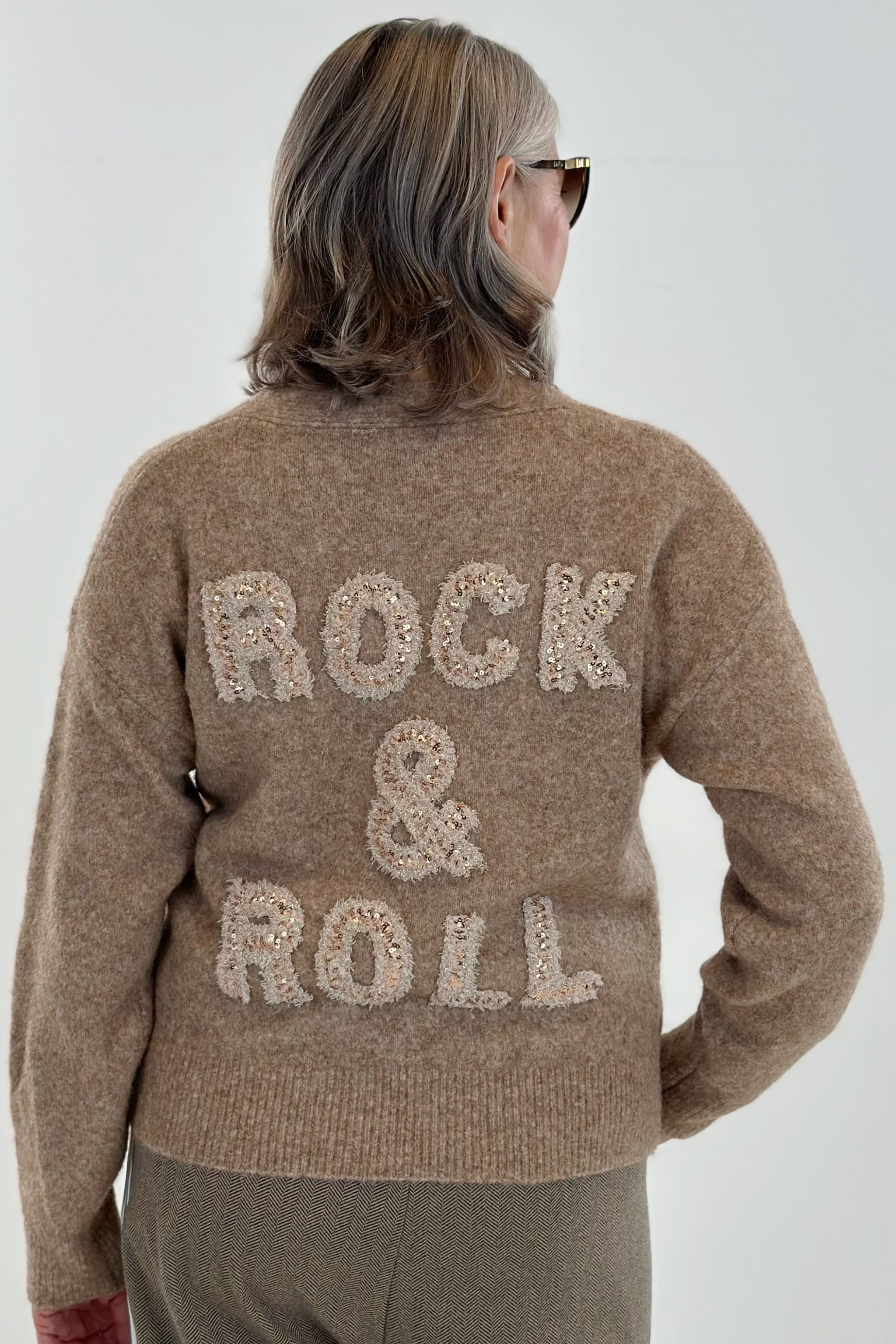 Cardigan ROCK & ROLL, camel