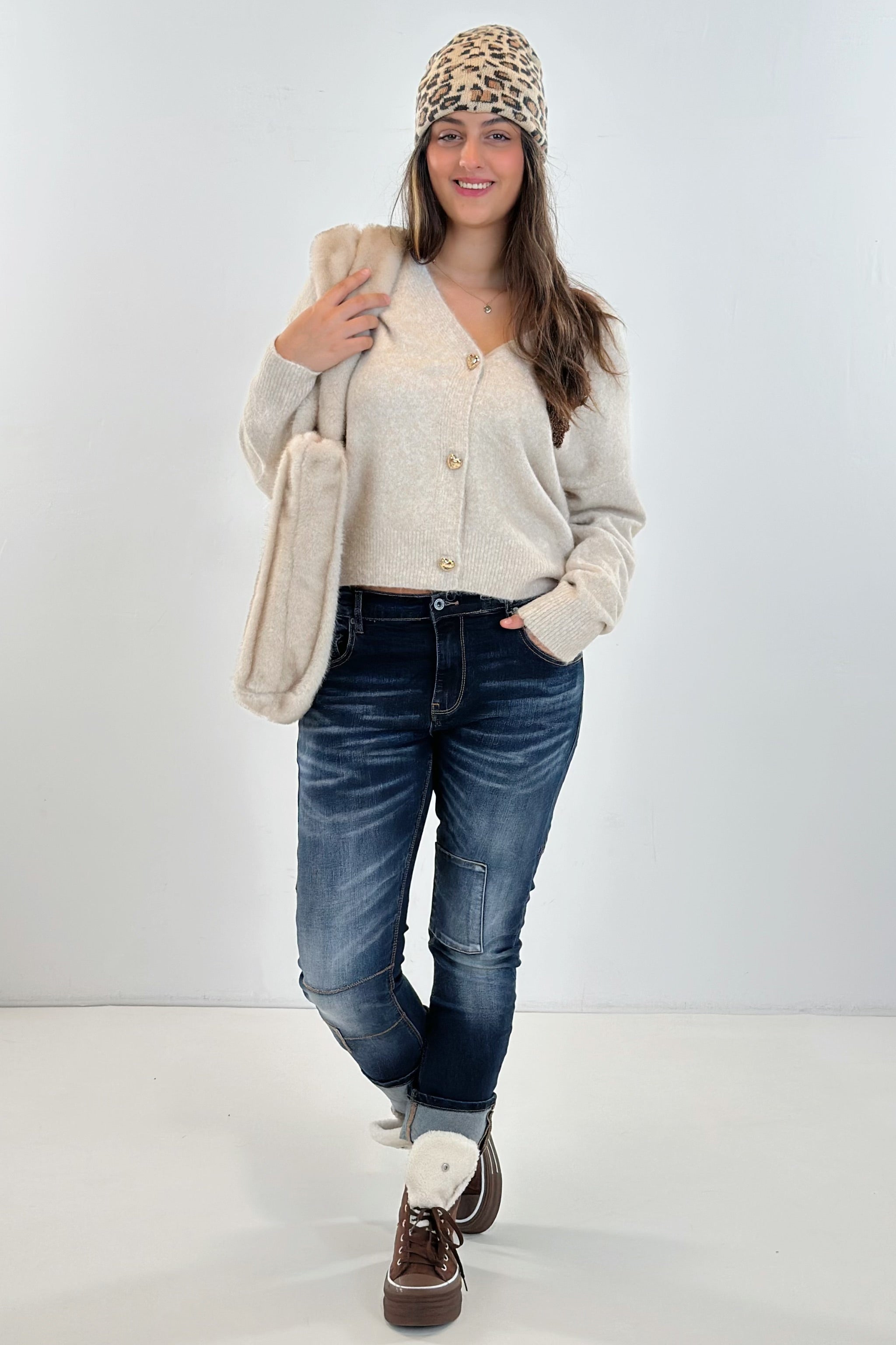 Cardigan ROCK & ROLL, beige