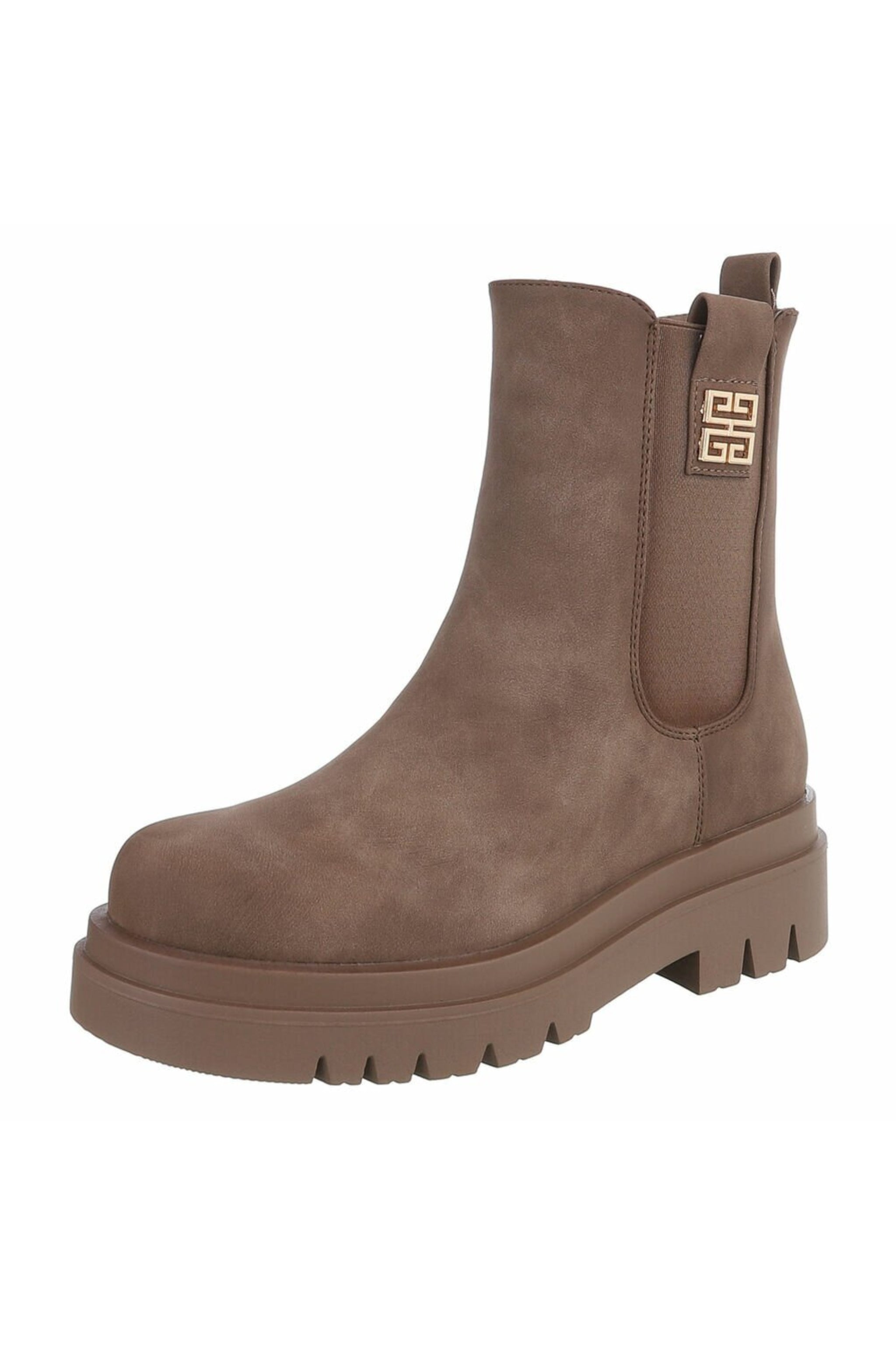 Chelsea Boots, braun-matt