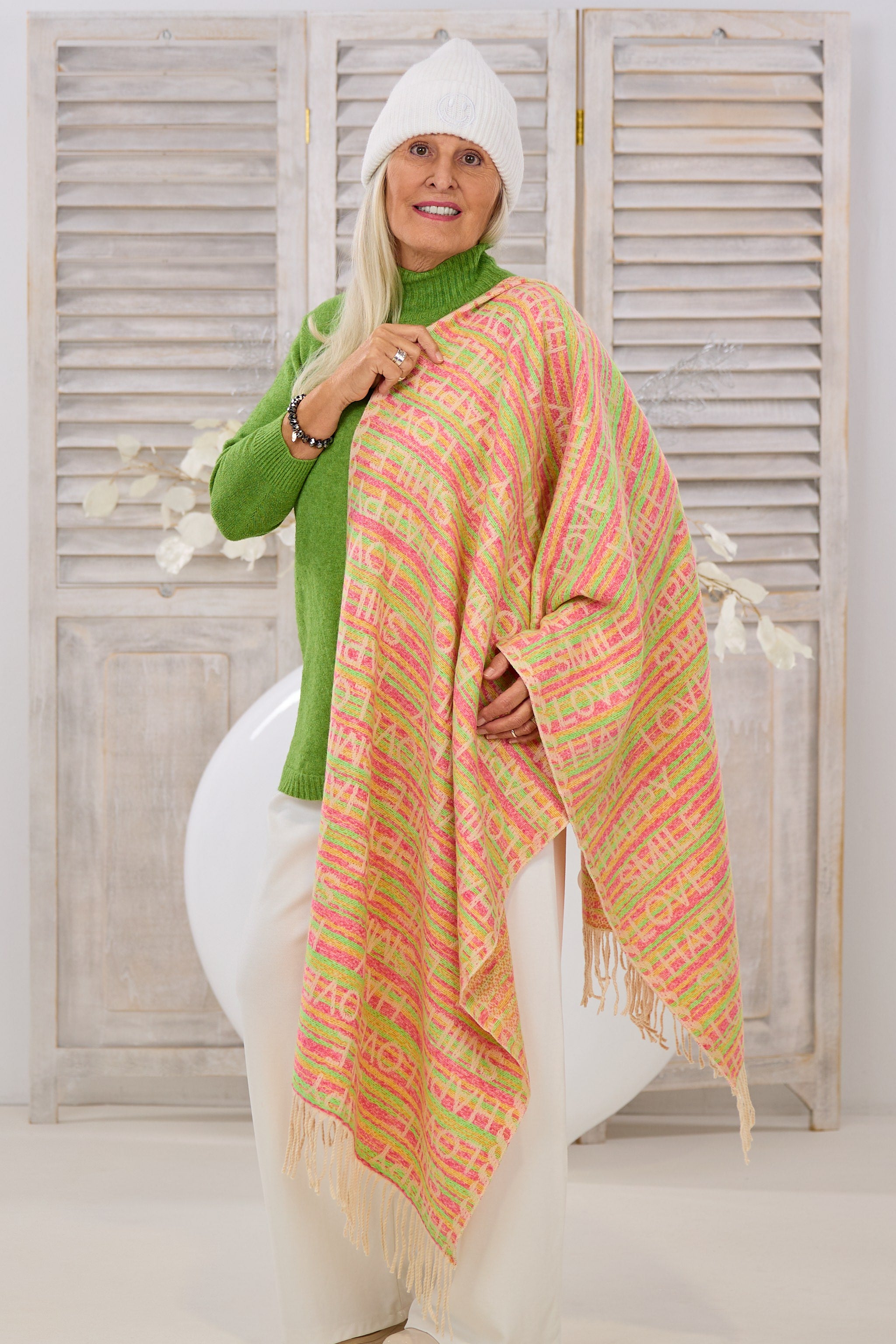 Schal HAPPY LOVE, bunt