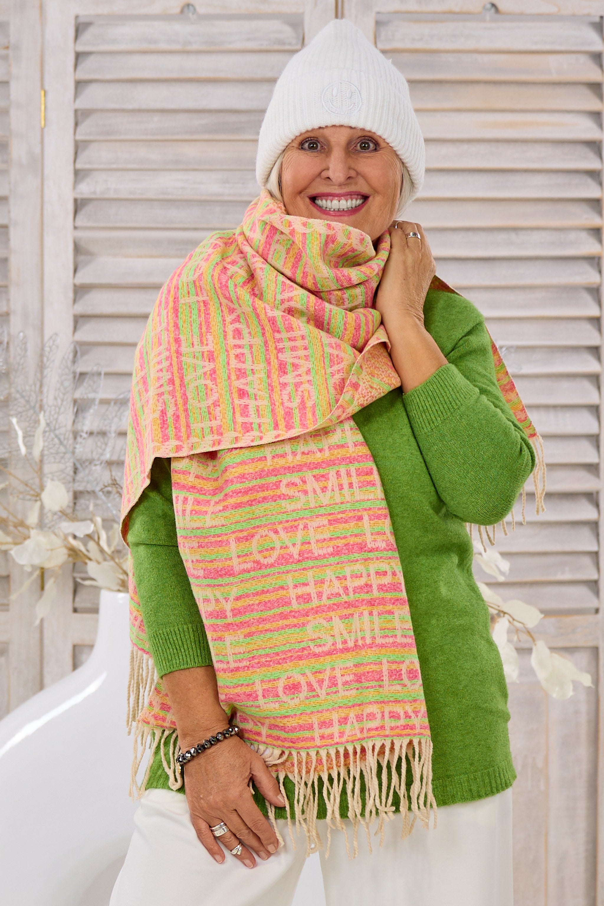 Schal HAPPY LOVE, bunt