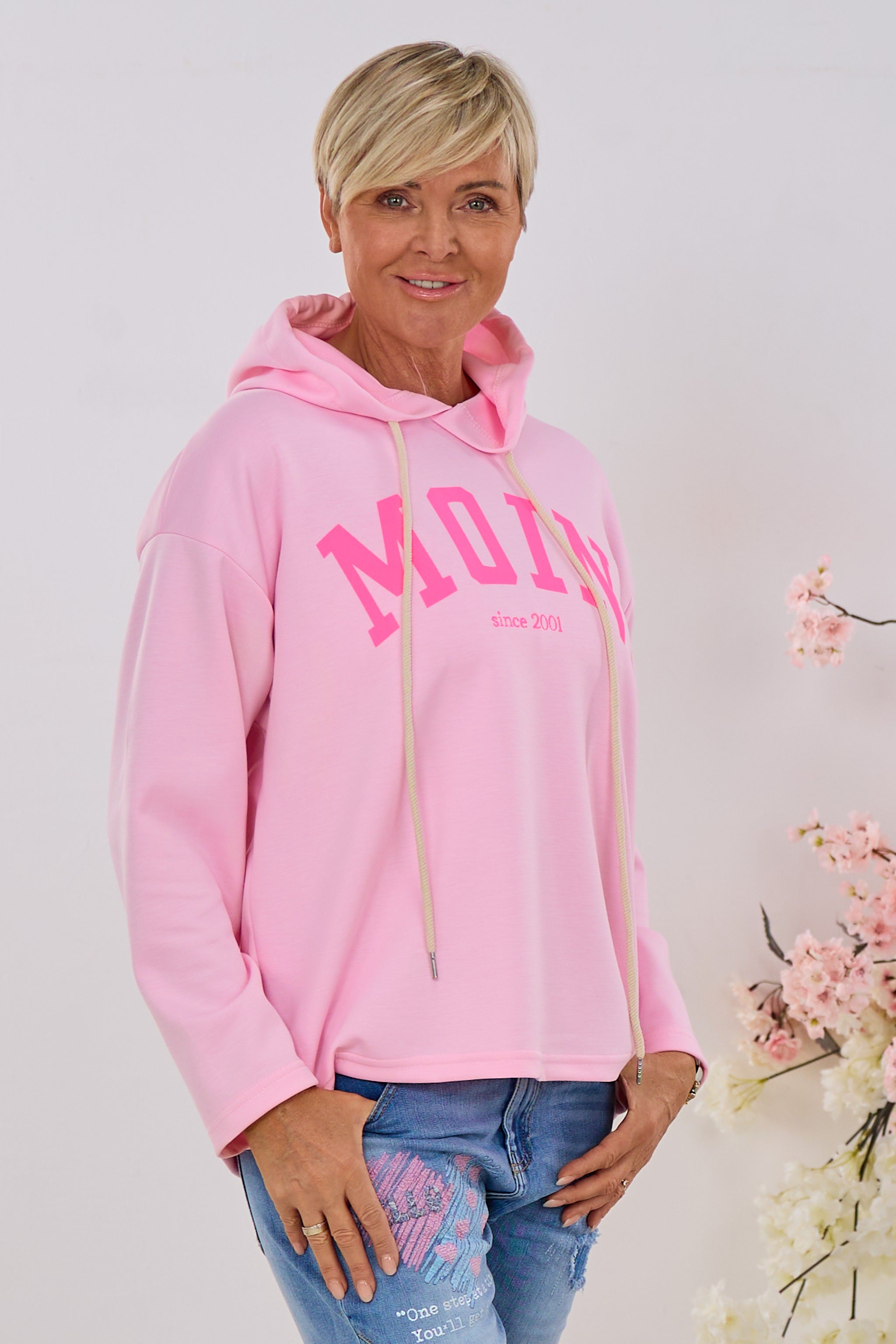 Cozy Hoodie MOIN, rosa-neonpink