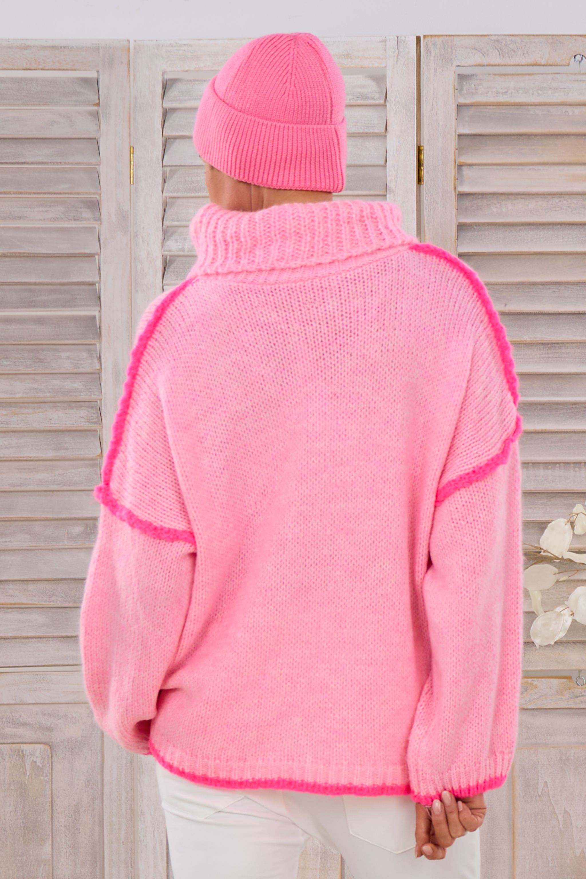 Bicolor Pulli HEY, rosa-pink
