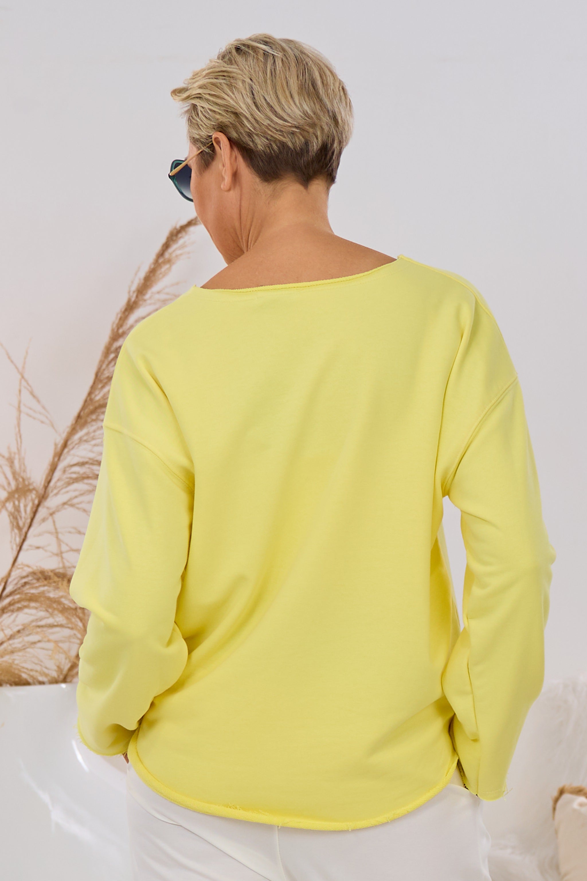 Sweaty ICONIC CLUB, gelb-ecru