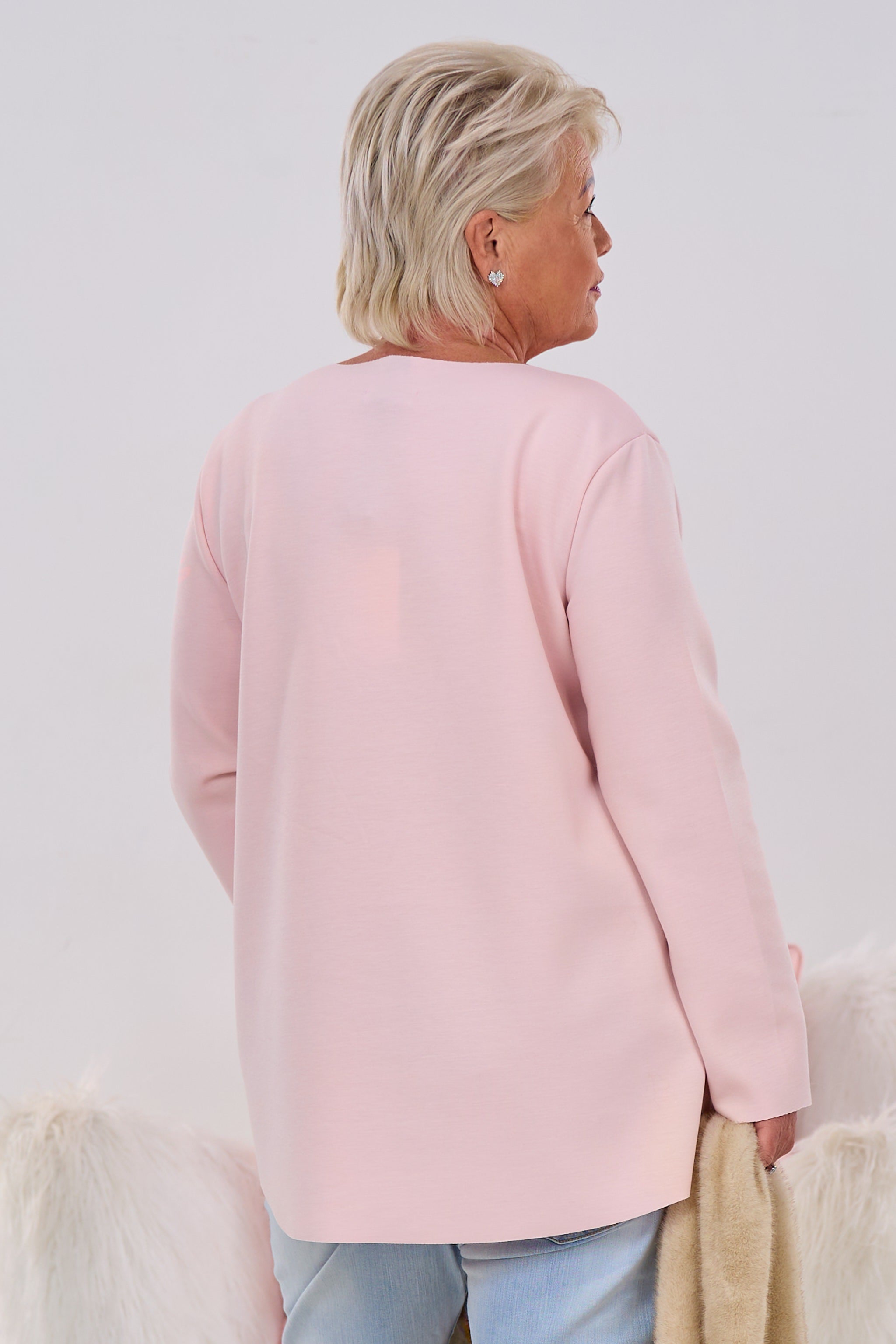 Cozy Basic Shirt,rosé