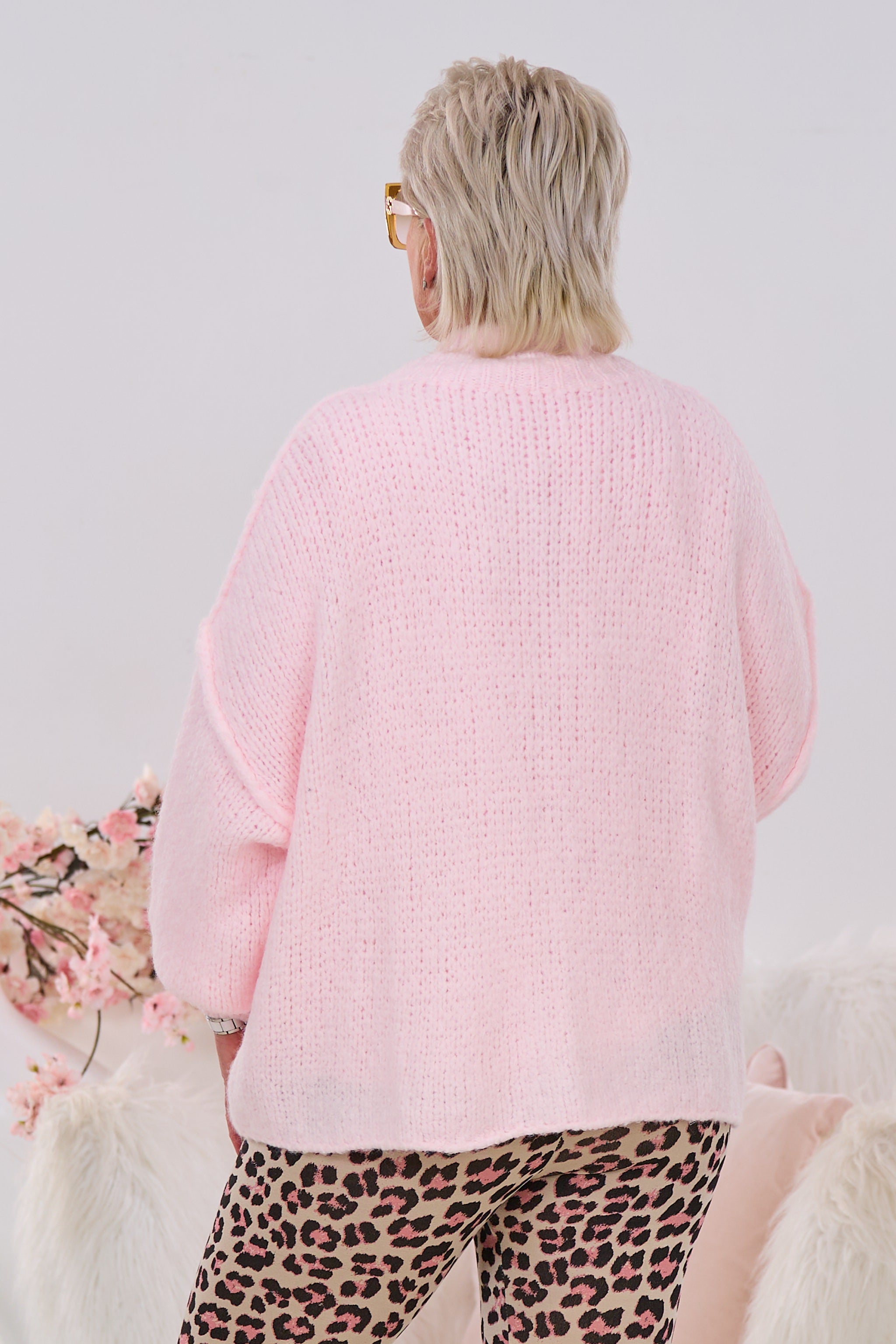 Cardigan mit mit tollen Knöpfen, babyrosa