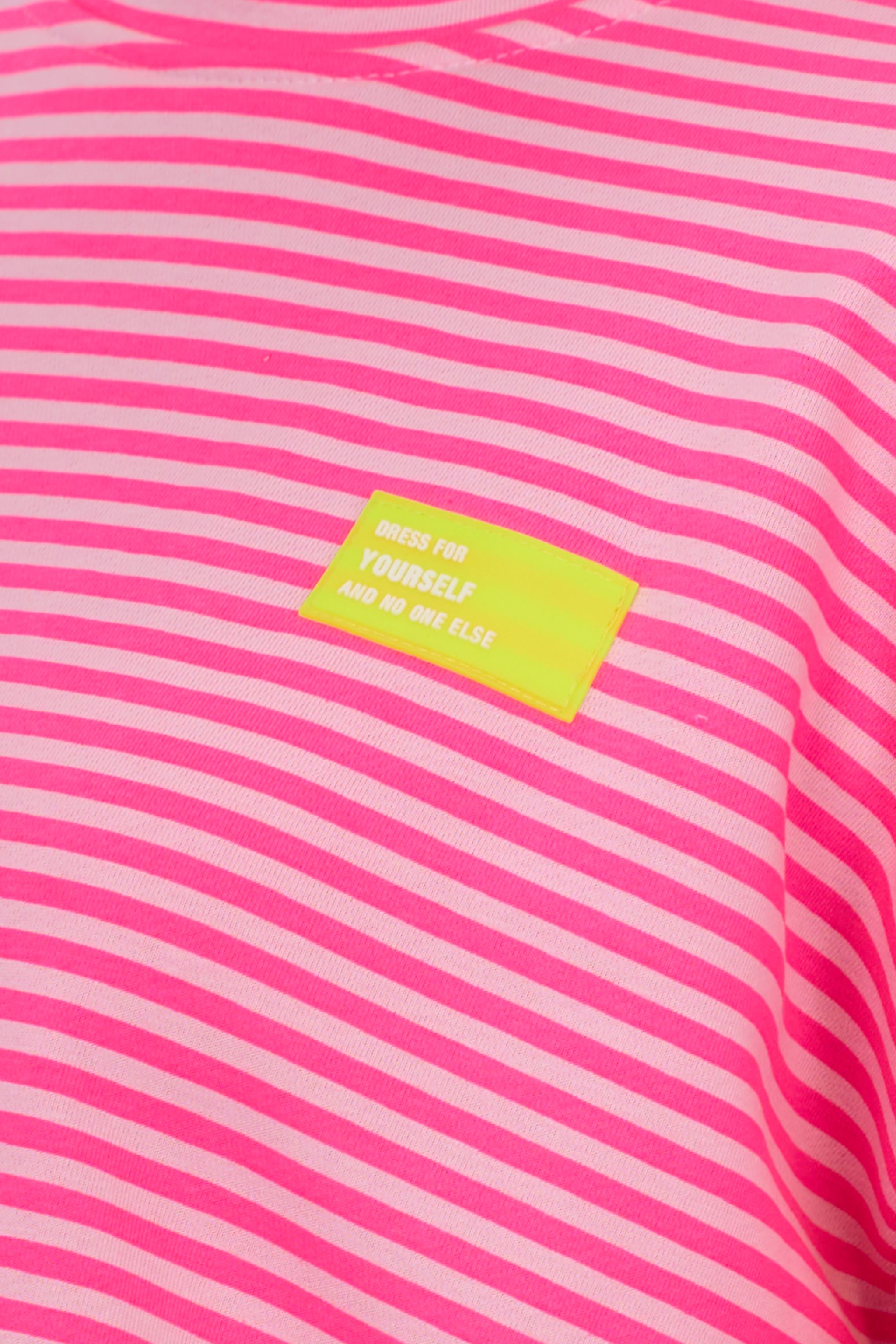 Schmal geringeltes Sweaty, rosa-pink