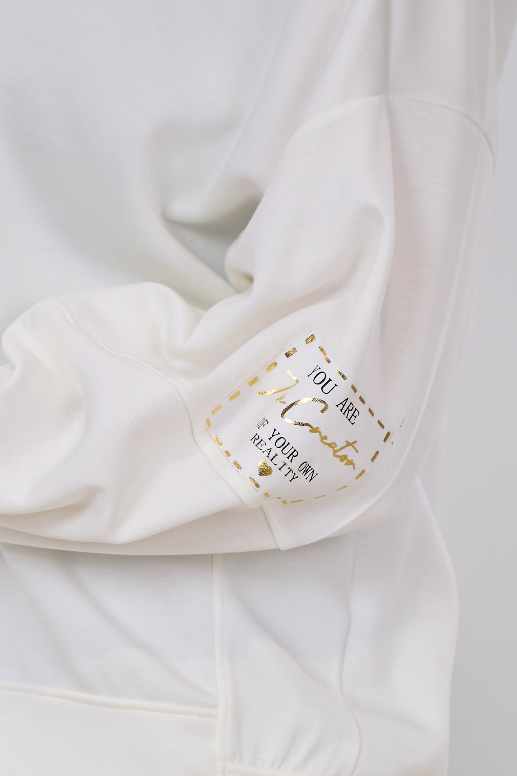 Cozy Basic Hoodie, ecru