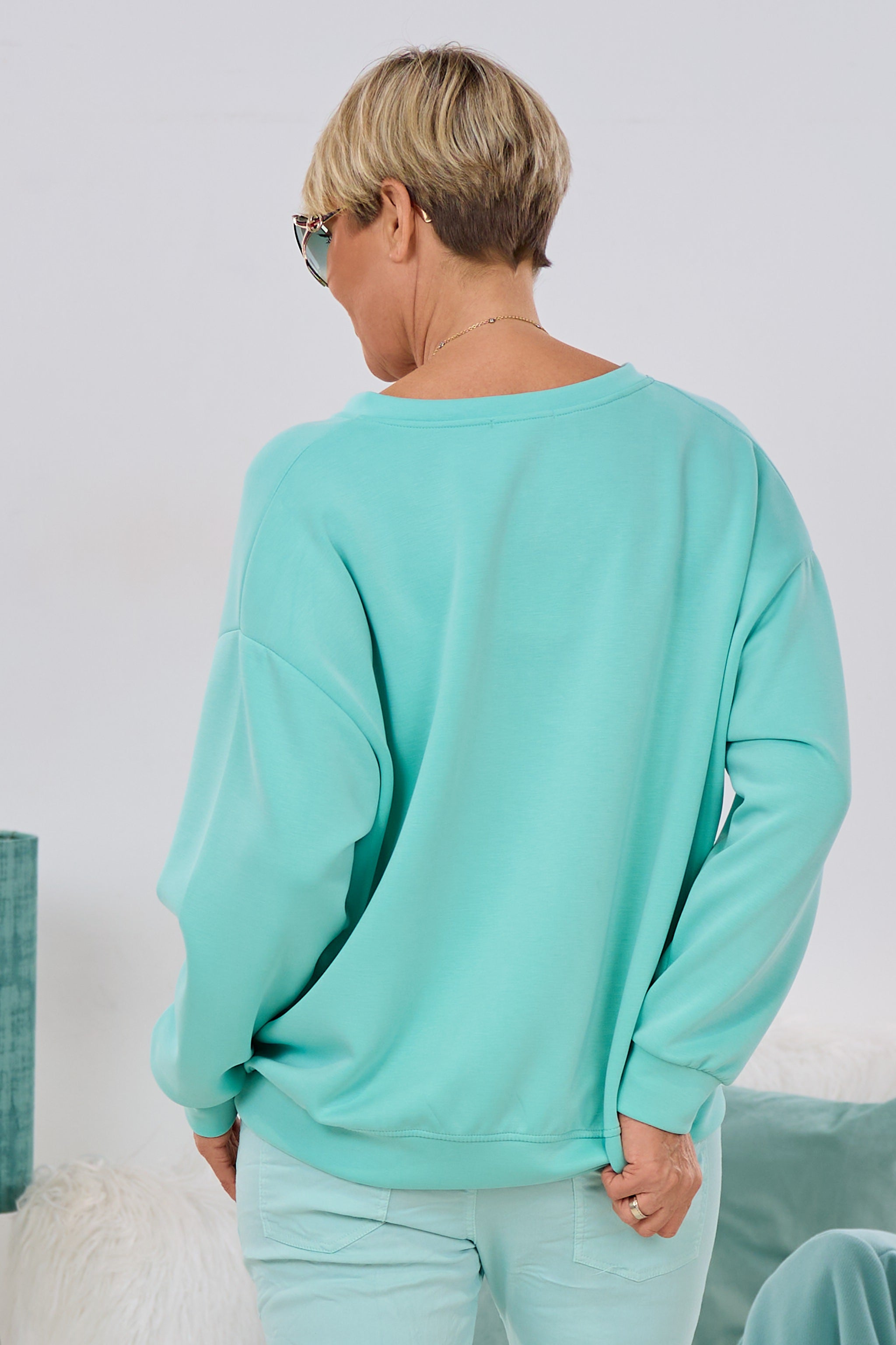 Cozy Basic Sweatshirt, mint