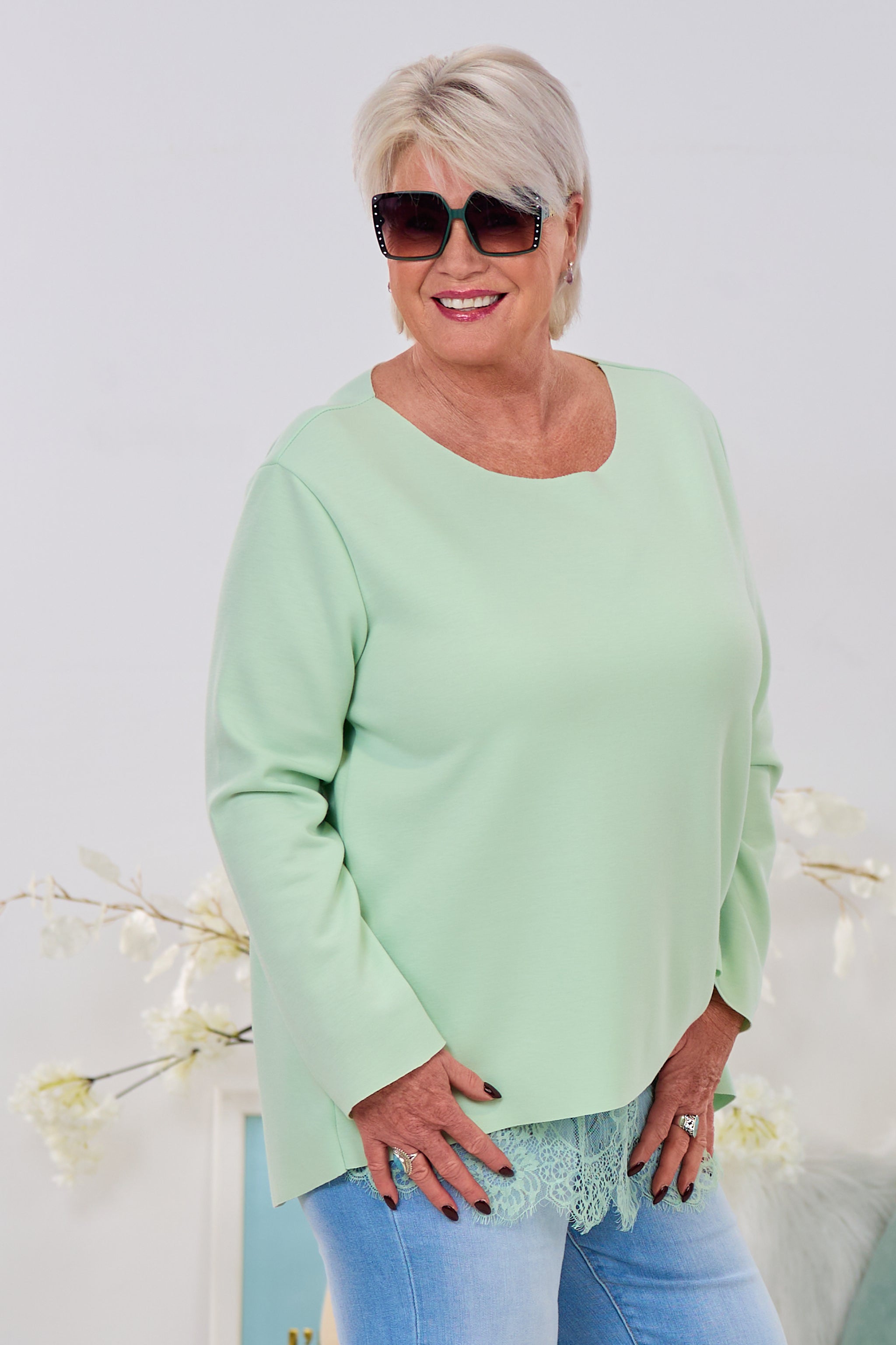 Cozy Basic Shirt, lindgrün