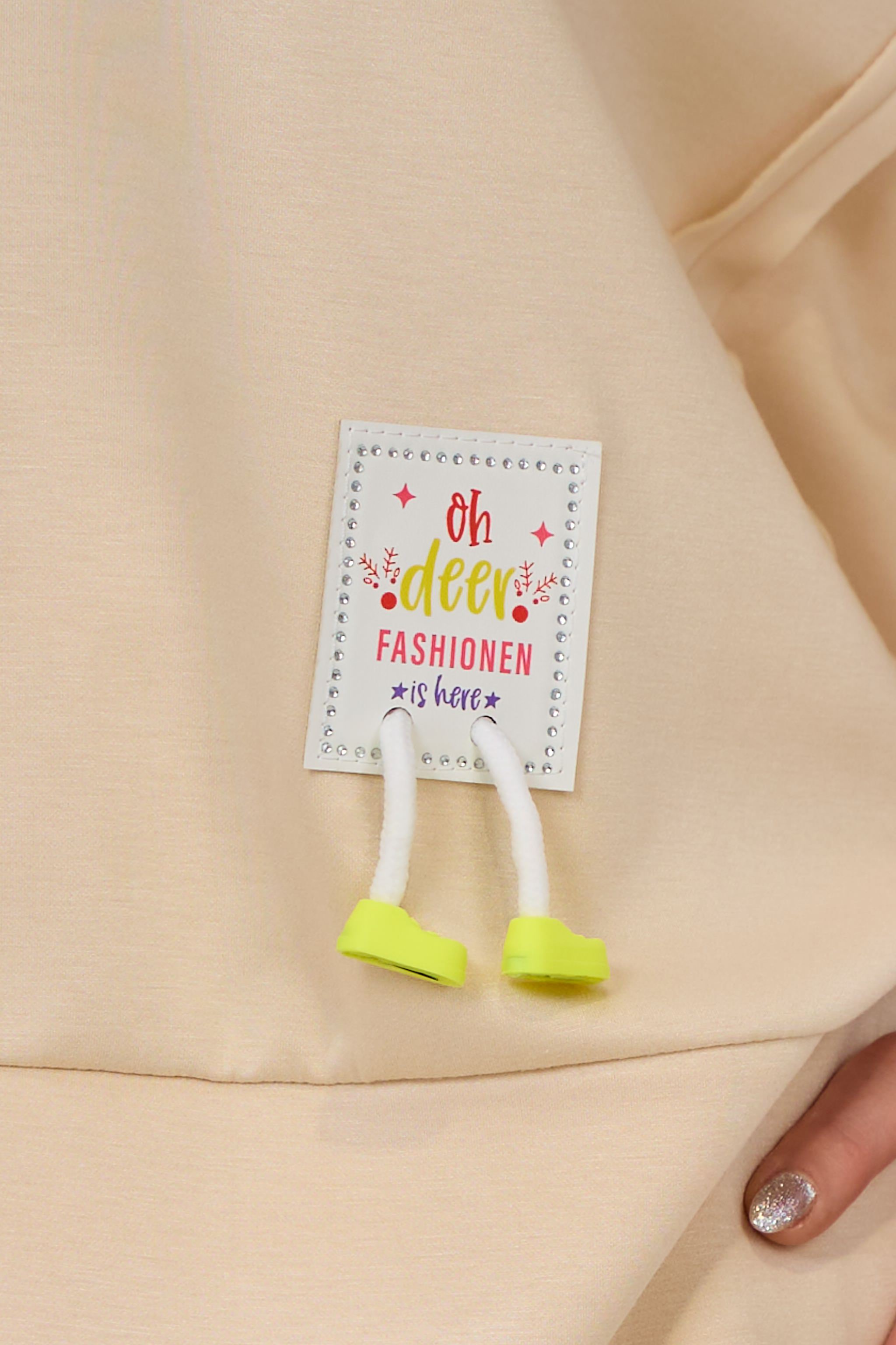 Cozy Sweaty mit außenliegenden Nähten, beige