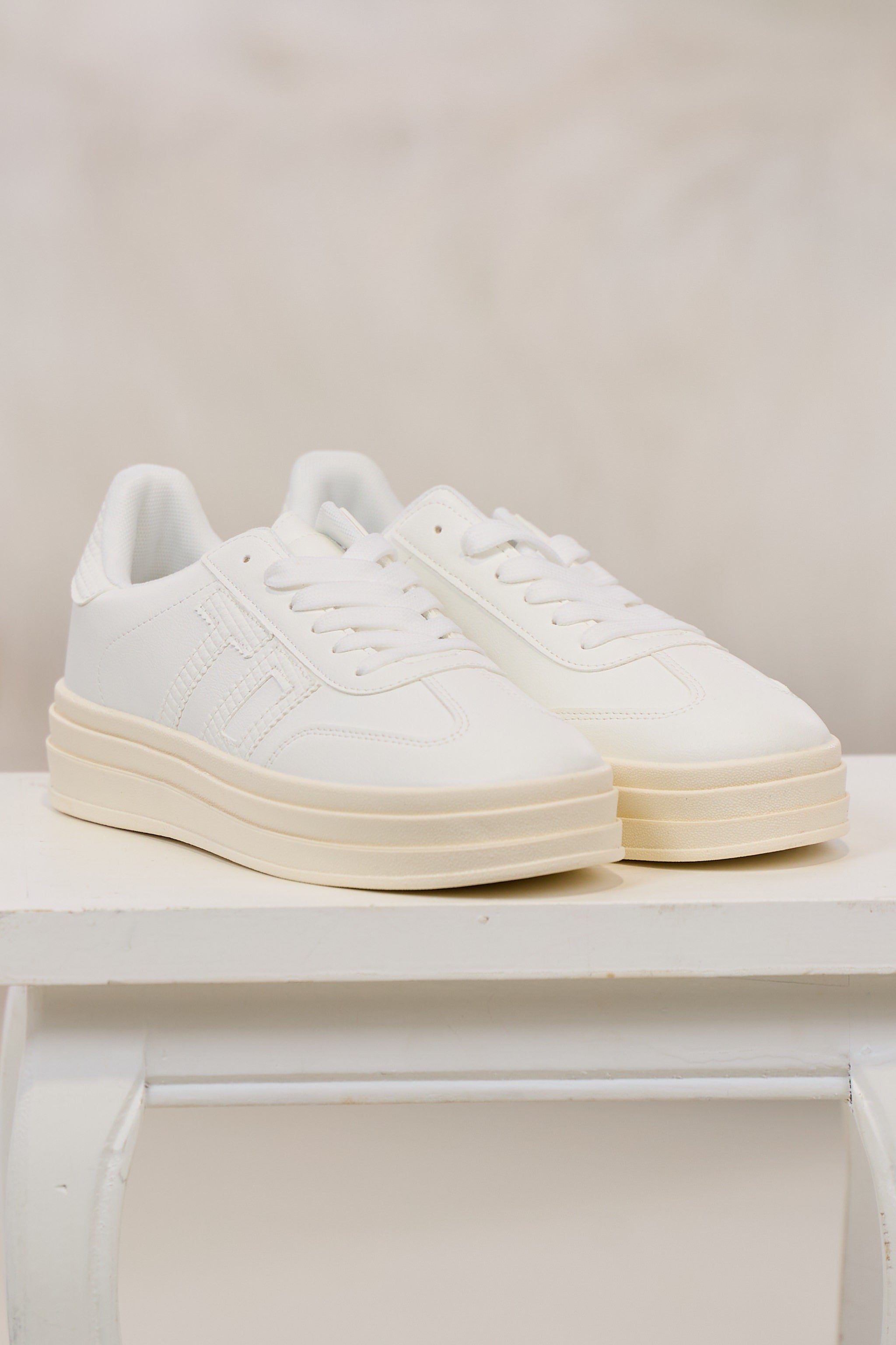 Sneaker, weiß-creme