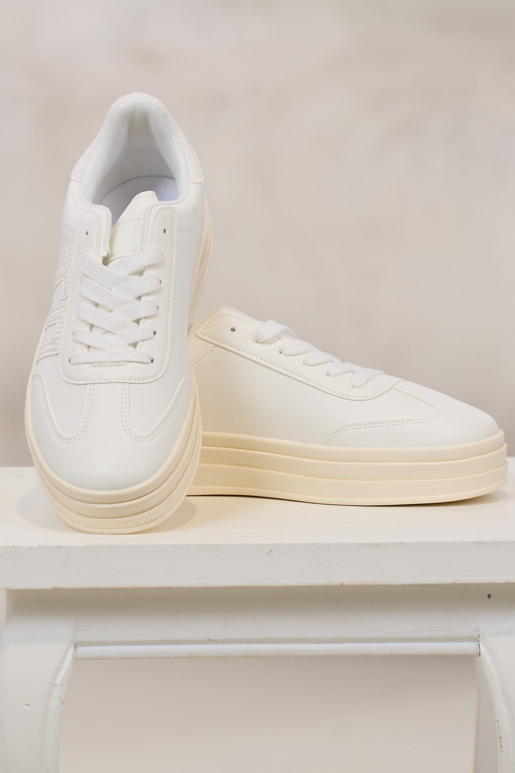 Sneaker, weiß-creme