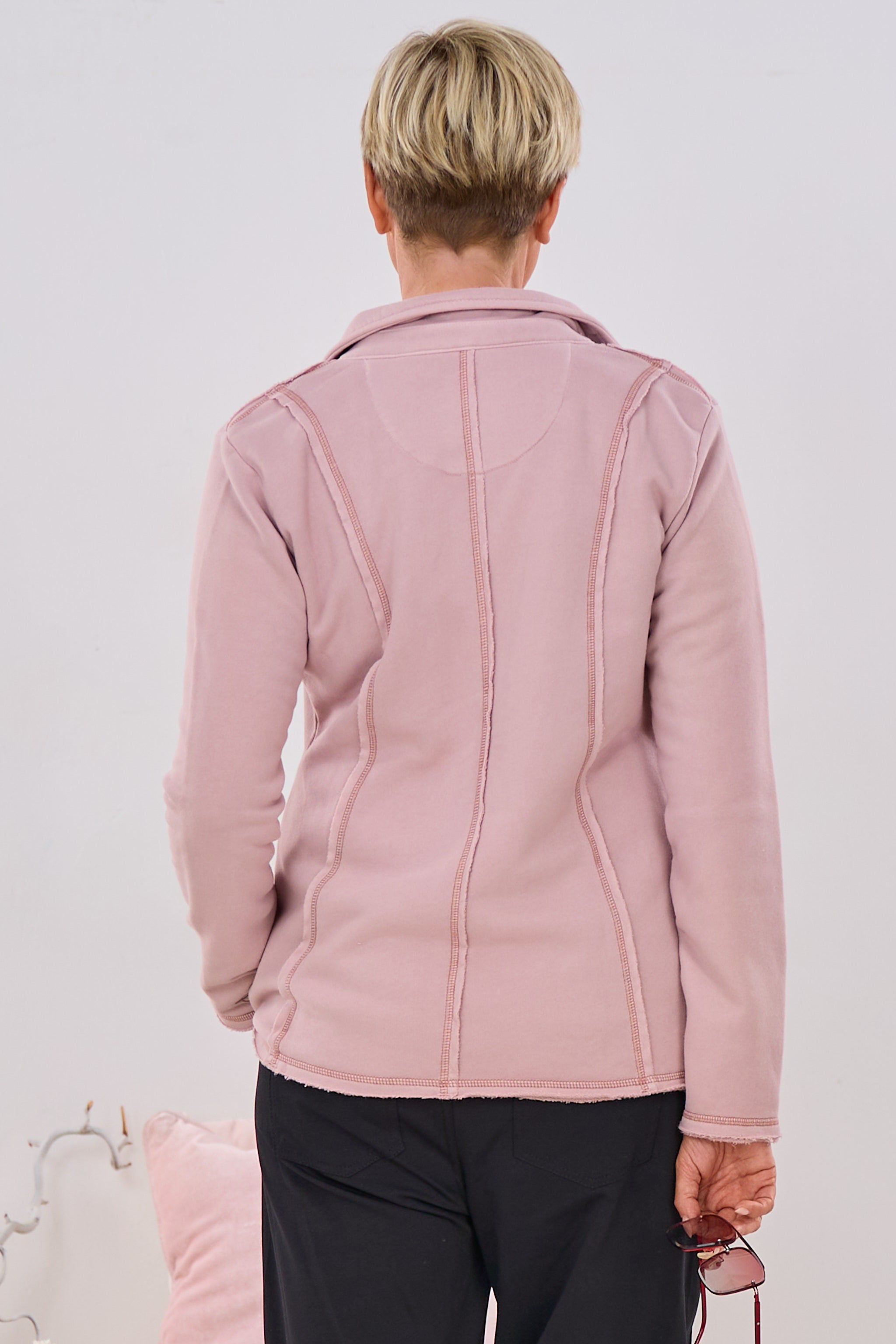 Taillierter Sporty Blazer, altrosa