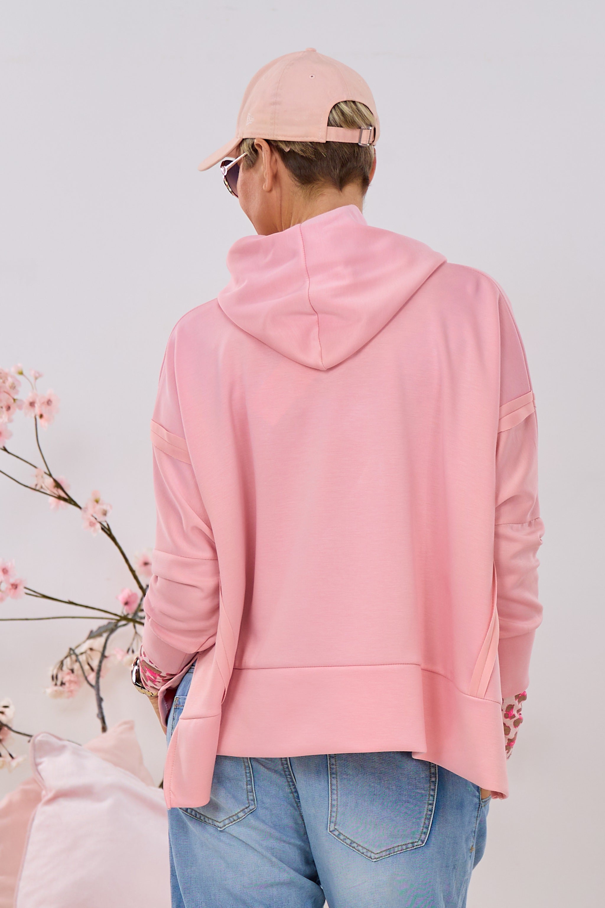 Cozy Hoodie MON CHÉRI PARIS, altrosa-neon pink